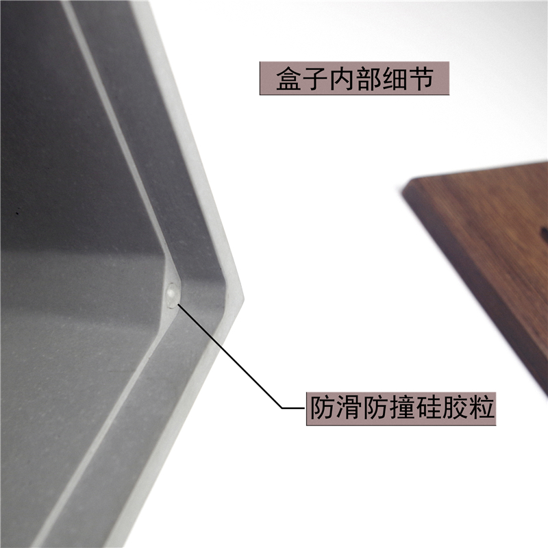 Cement tissue box，Drawer with wooden cover，industrial design，Original manufacturing，Fair faced concrete on the other side，