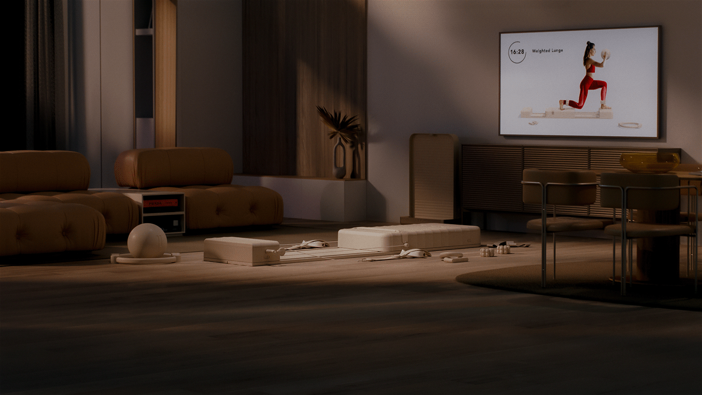 Pilata，Fitness tools，animation，3D art，