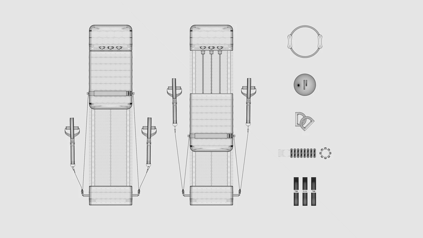 Pilata，Fitness tools，animation，3D art，