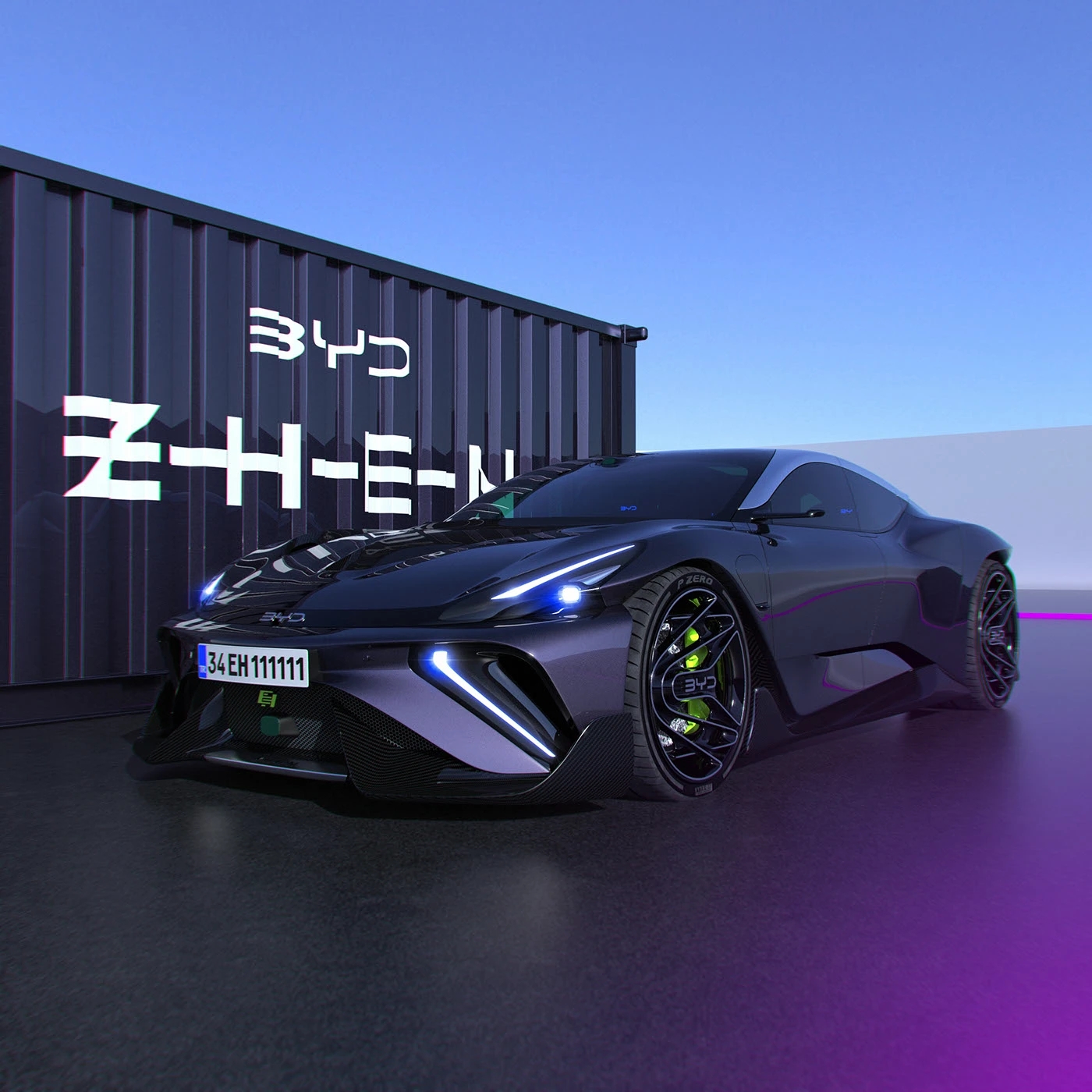 automobile，Sports car，BYD ZHEN，BYD，