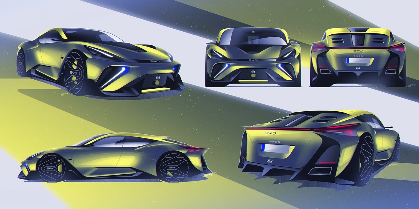 automobile，Sports car，BYD ZHEN，BYD，