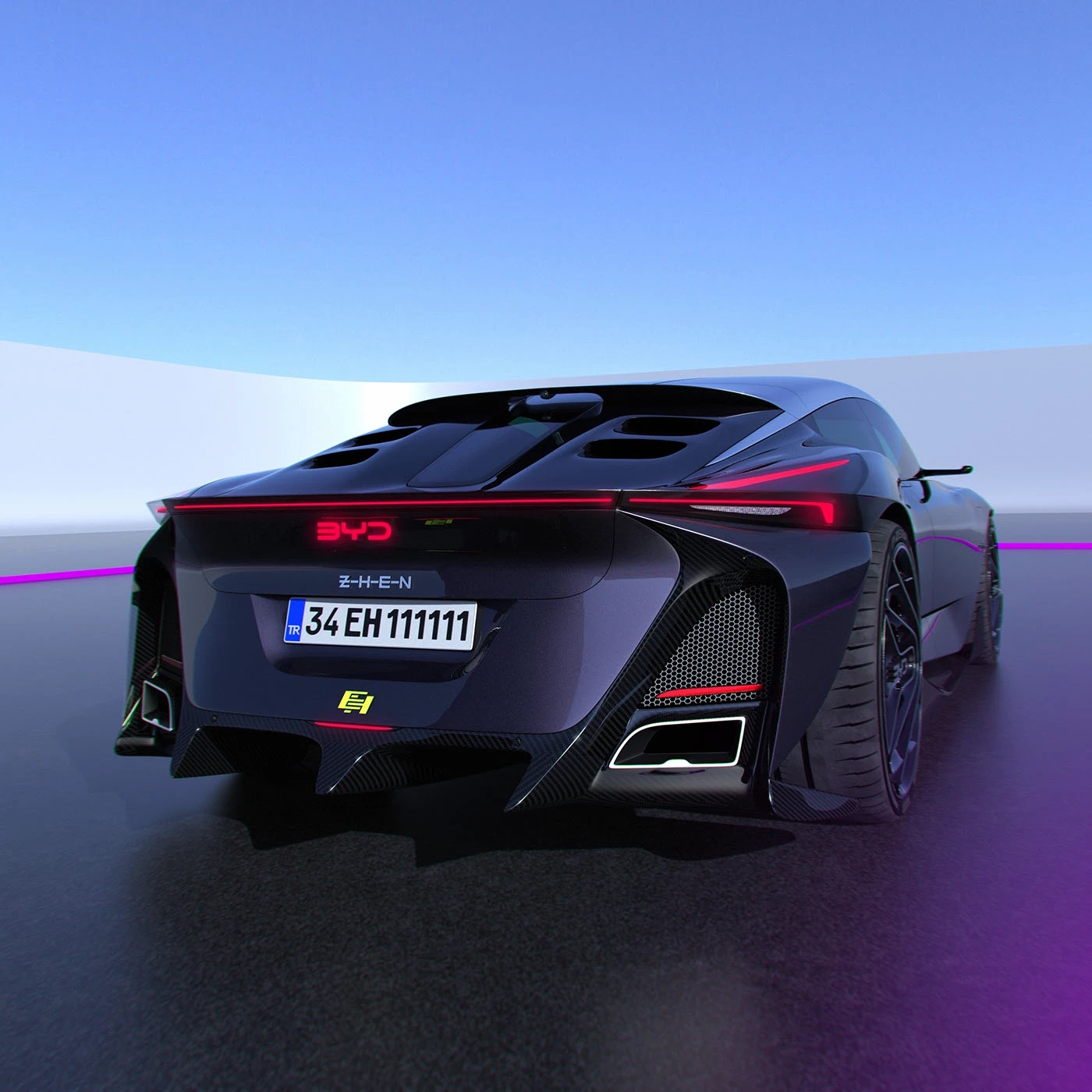 automobile，Sports car，BYD ZHEN，BYD，