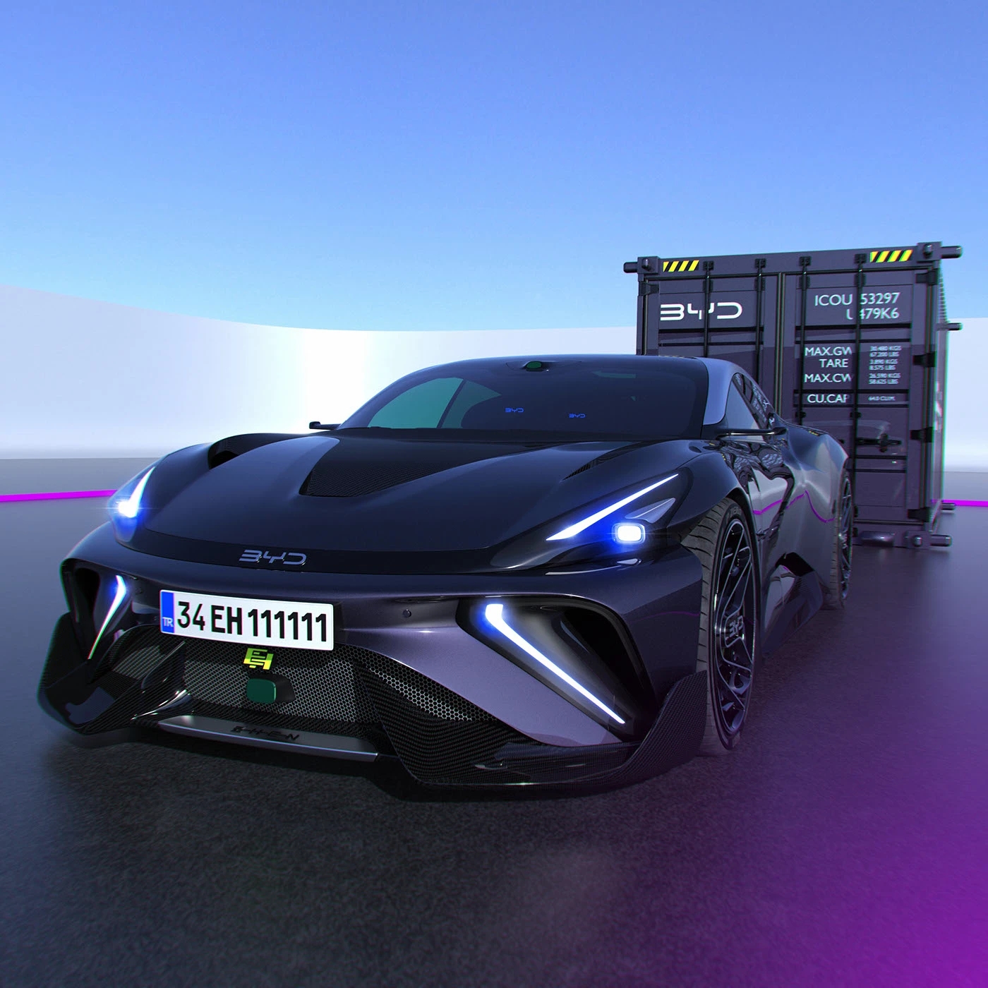 automobile，Sports car，BYD ZHEN，BYD，