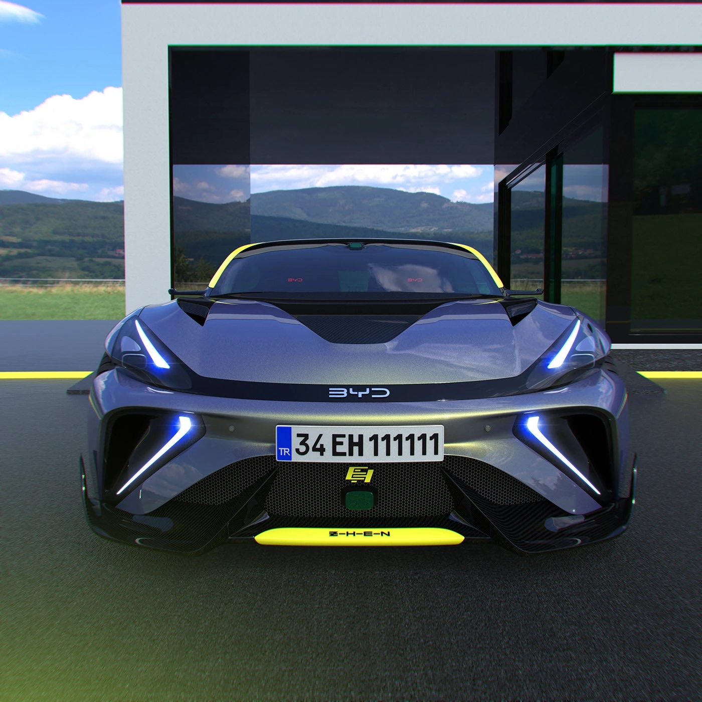 automobile，Sports car，BYD ZHEN，BYD，