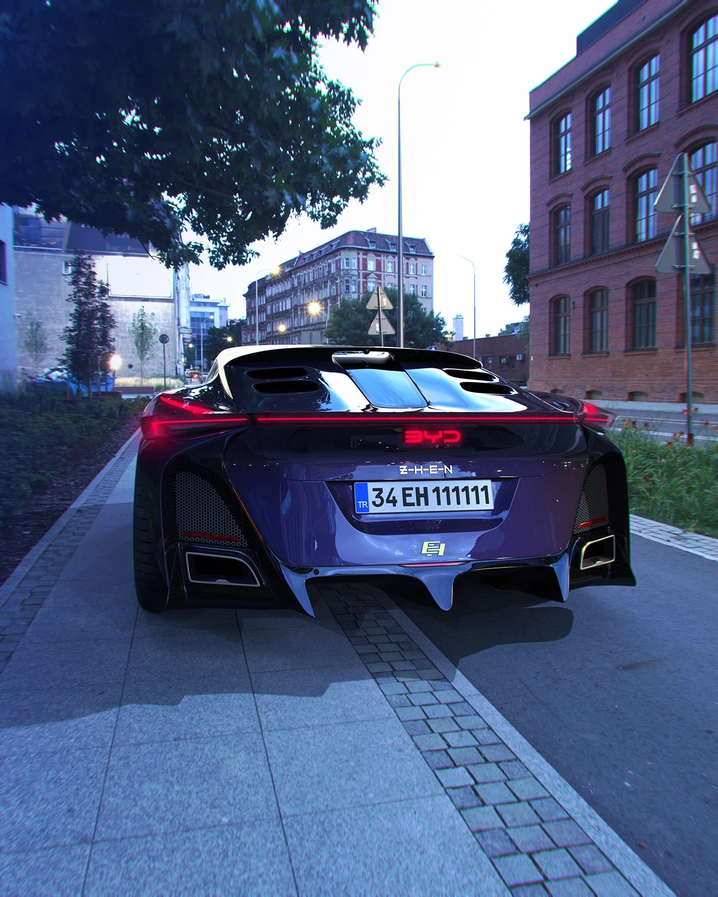 automobile，Sports car，BYD ZHEN，BYD，