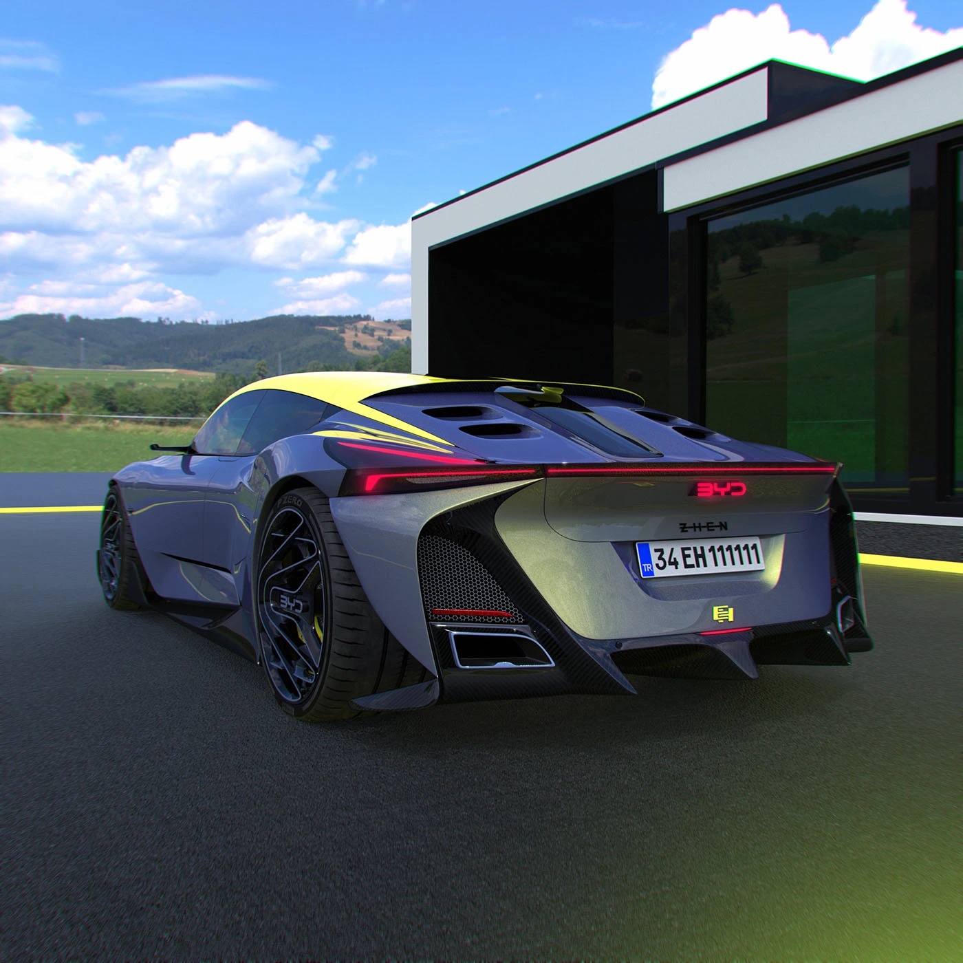 automobile，Sports car，BYD ZHEN，BYD，