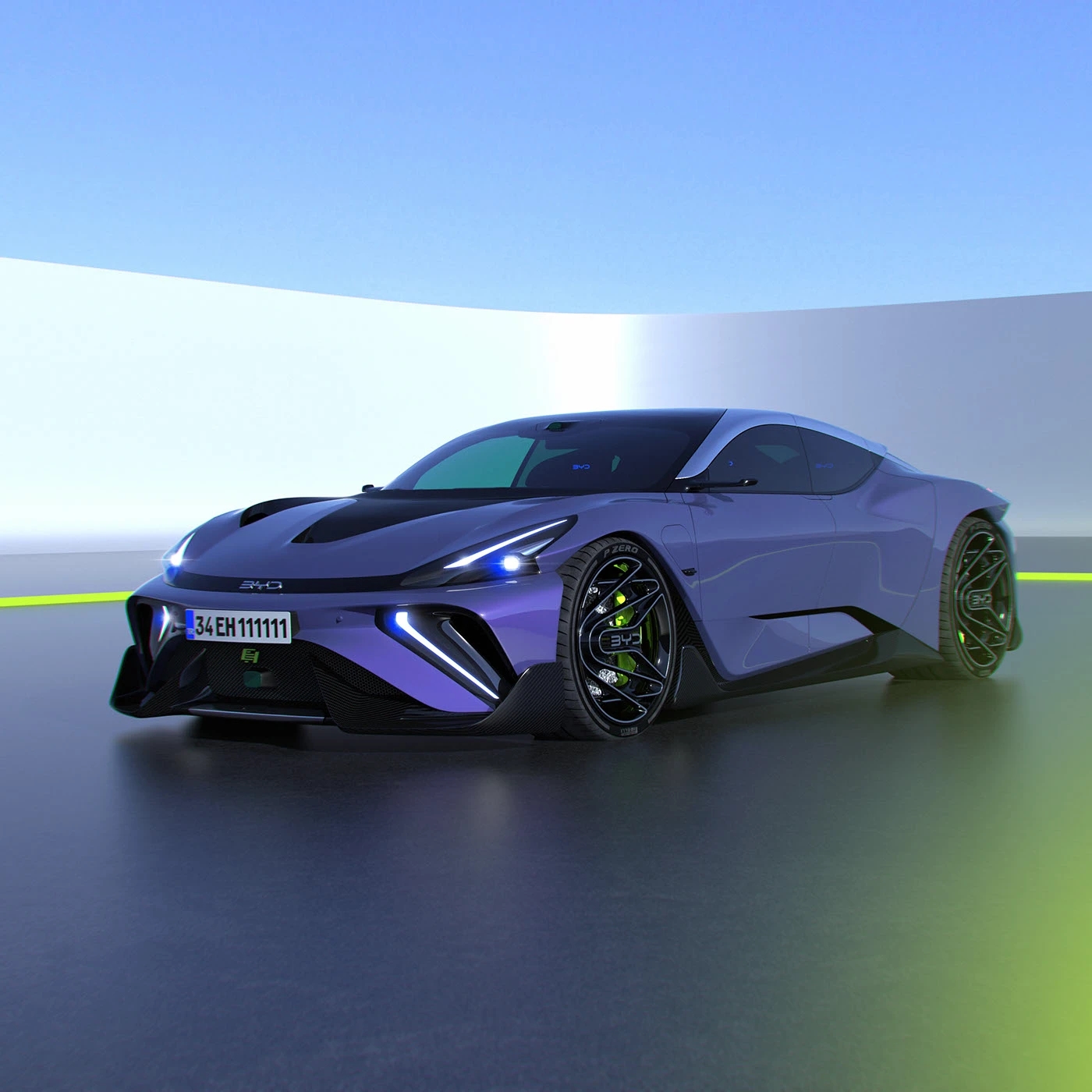 automobile，Sports car，BYD ZHEN，BYD，