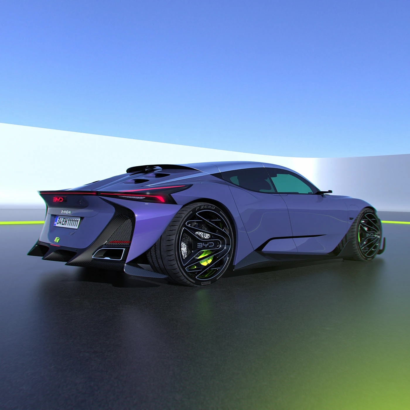 automobile，Sports car，BYD ZHEN，BYD，