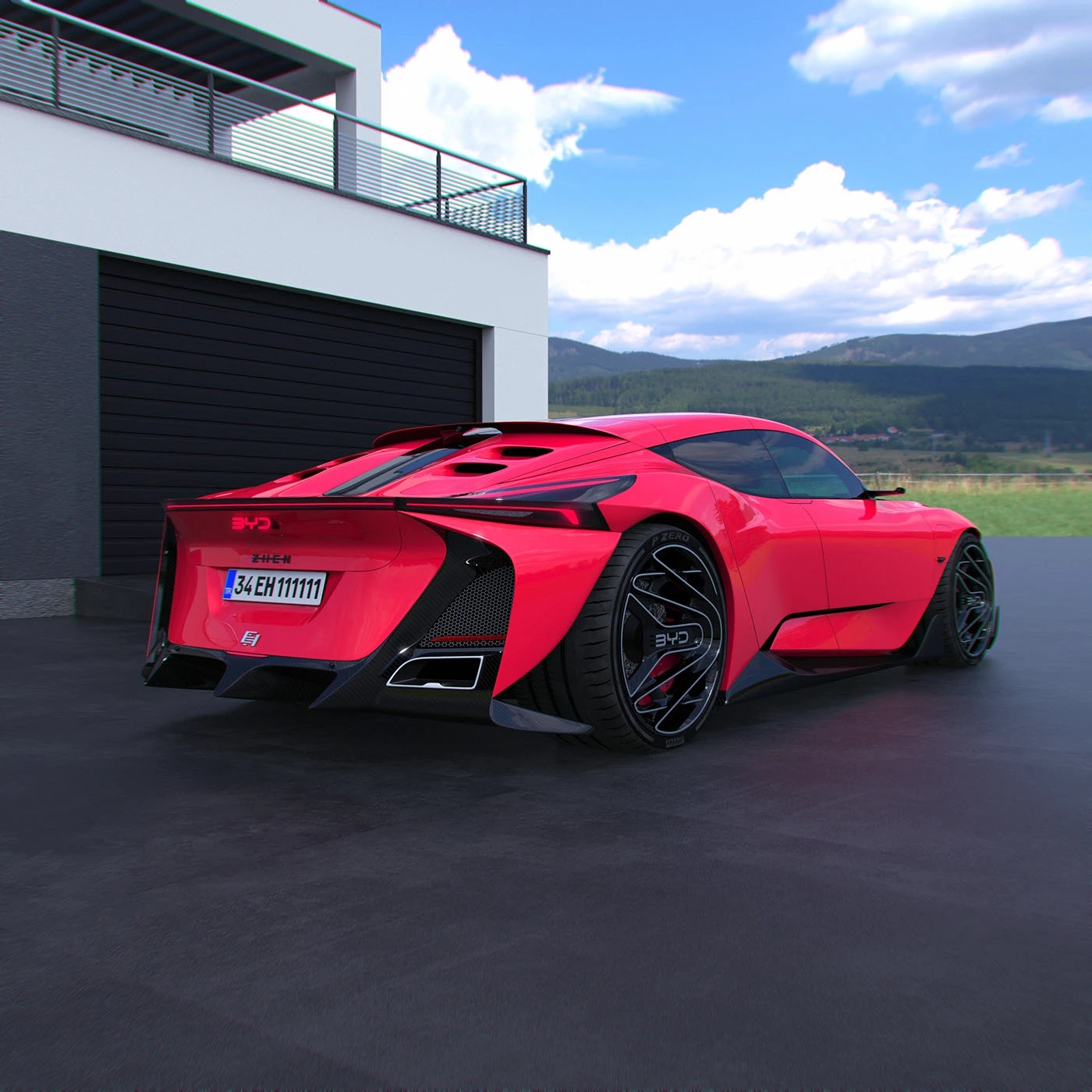 automobile，Sports car，BYD ZHEN，BYD，