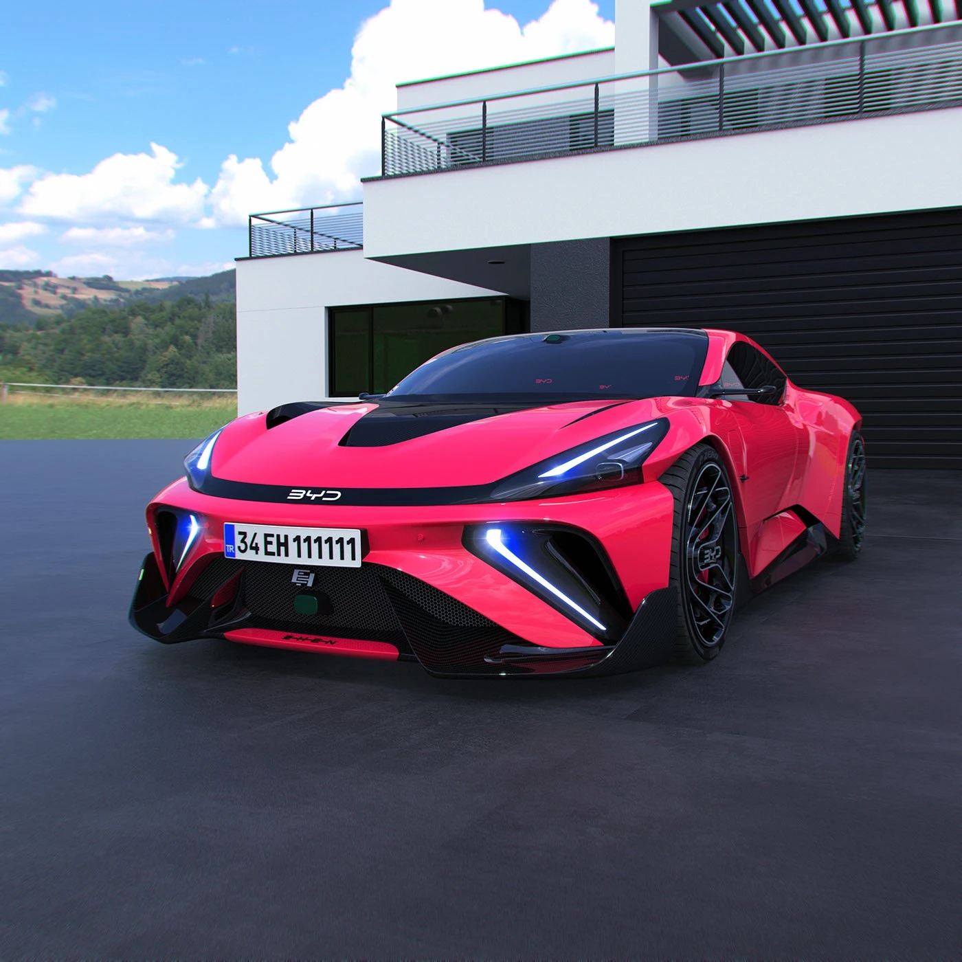 automobile，Sports car，BYD ZHEN，BYD，