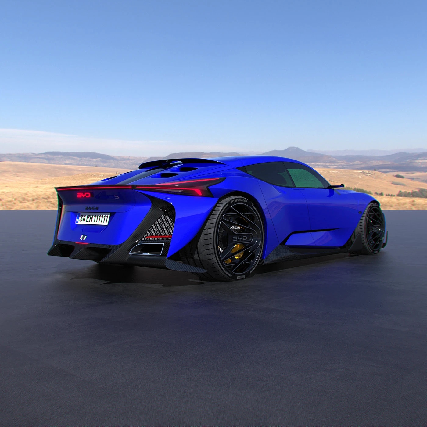 automobile，Sports car，BYD ZHEN，BYD，
