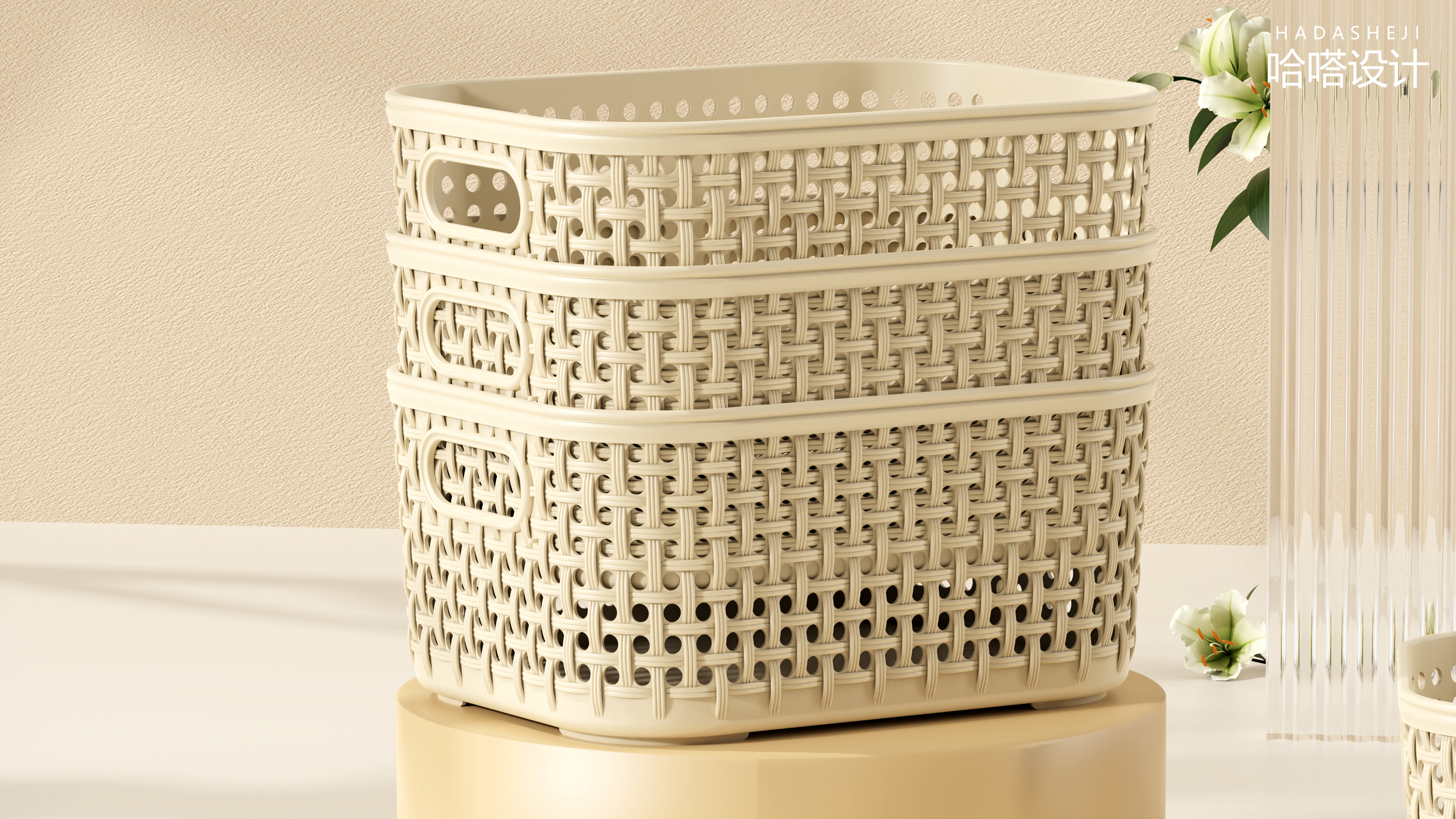 Storage basket，Drain basket，industrial design，Product appearance design，Modeling and rendering，