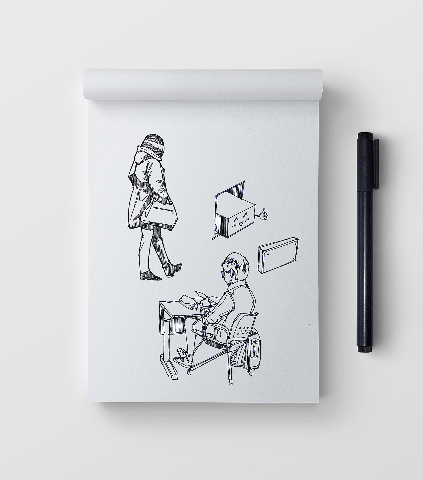 Hand drawn，
