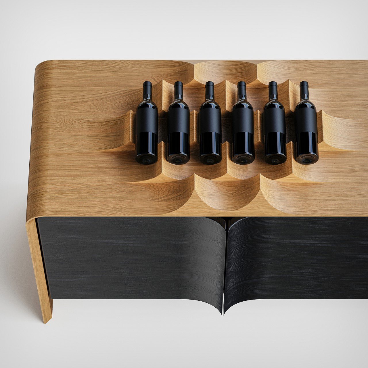 Brazil，dune inspiration，One-piece carving，Constant temperature wine barn，