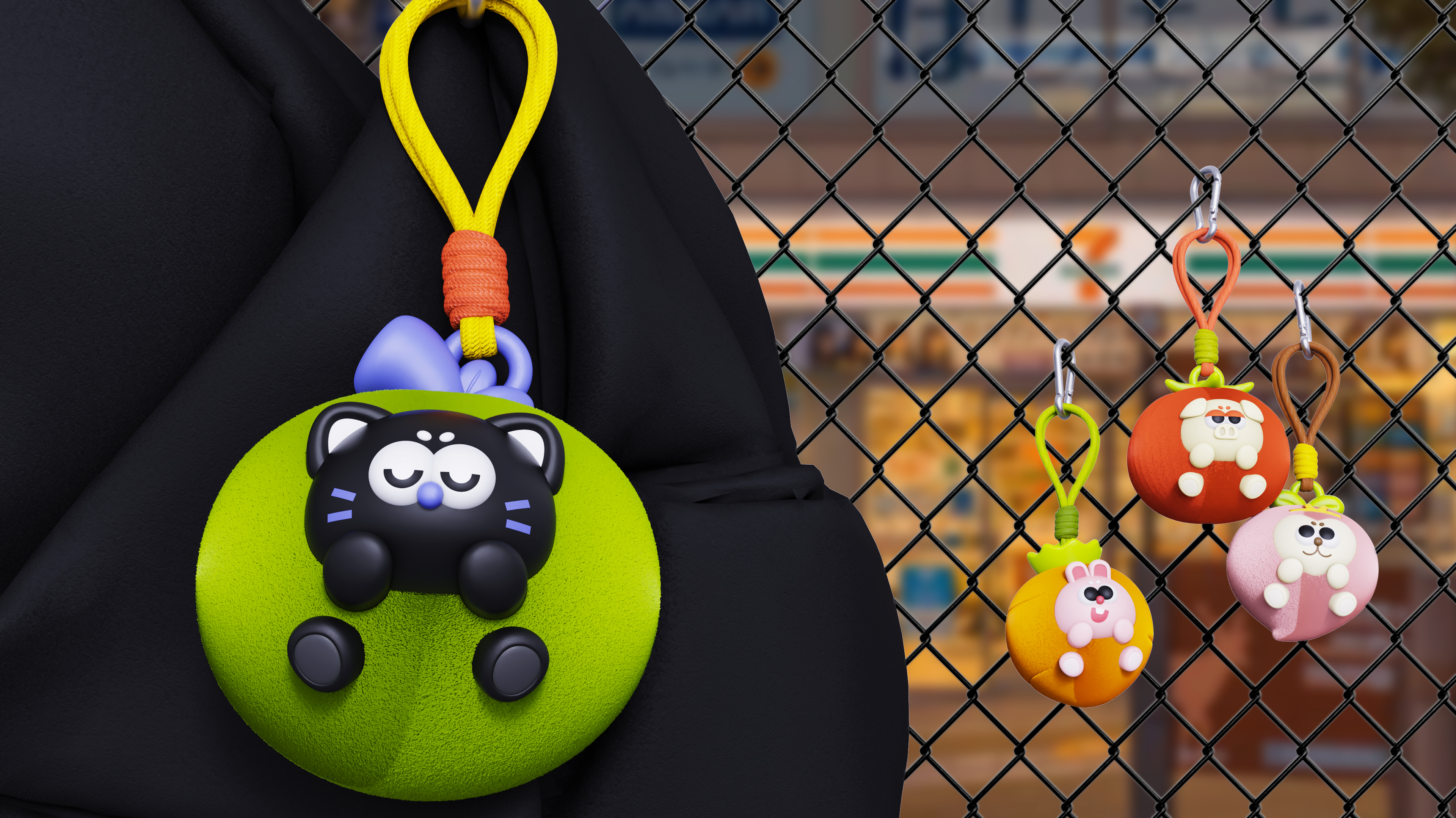 Bag，plush pendant，Key buckle，Cute Doll，plush doll，Fruits and vegetables，