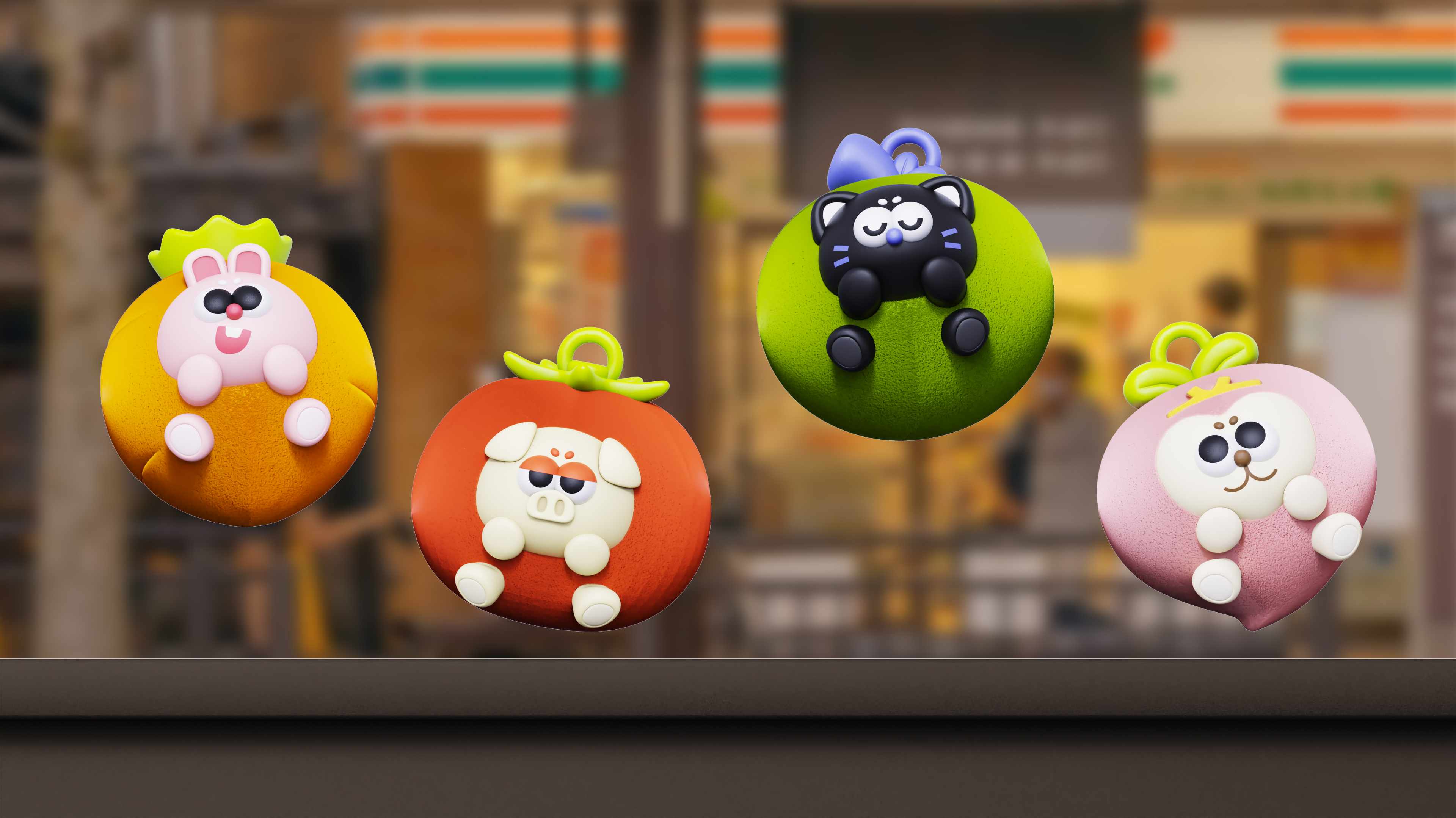 Bag，plush pendant，Key buckle，Cute Doll，plush doll，Fruits and vegetables，