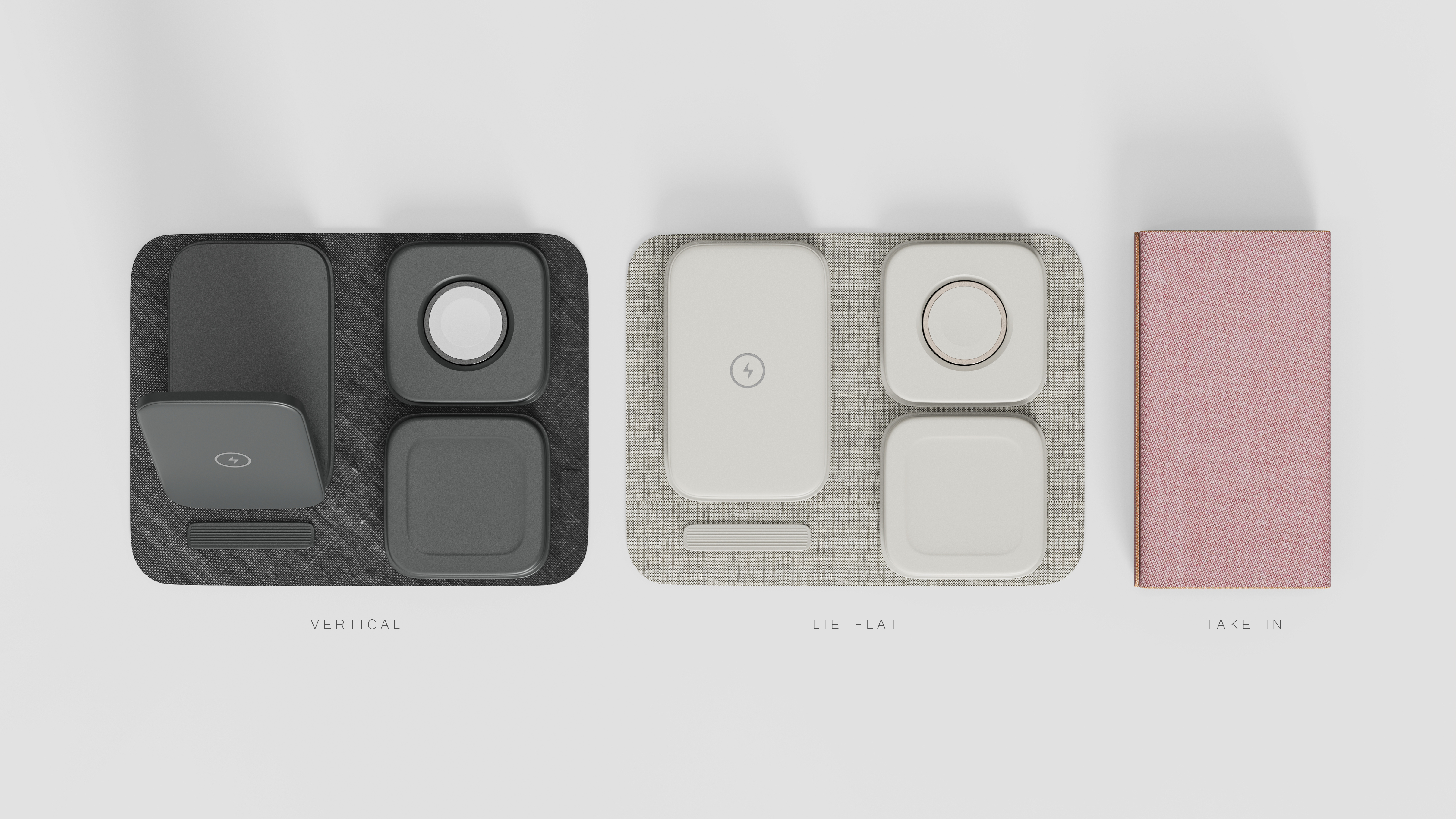 Three in one wireless charging，Wireless charging，product design，