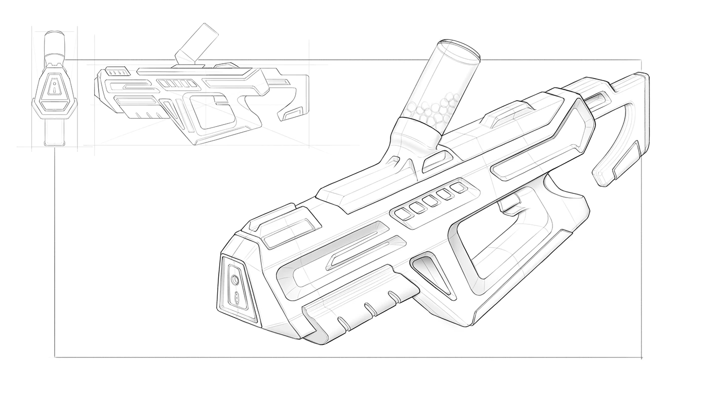 Toys，Gel Blaster Toy，entertainment，product design，