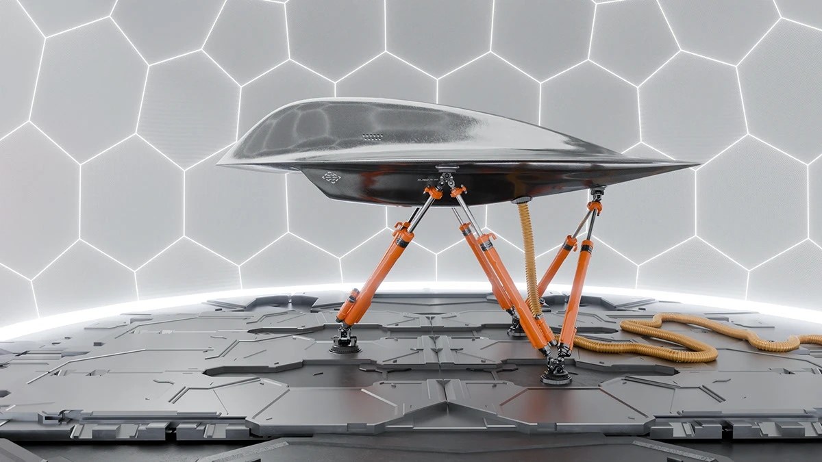 Game model，spacecraft，EOPN - Test RS，3D modeling，