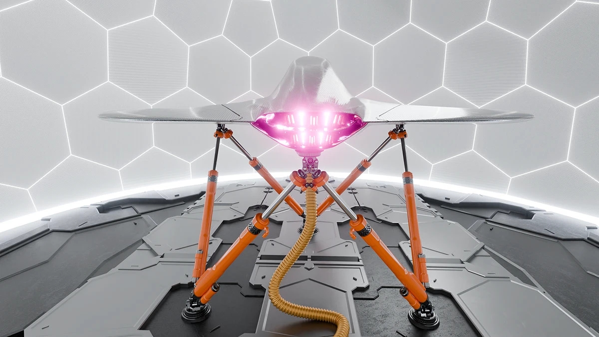 Game model，spacecraft，EOPN - Test RS，3D modeling，