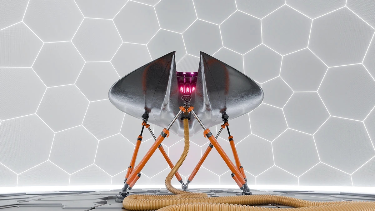 Game model，spacecraft，EOPN - Test RS，3D modeling，