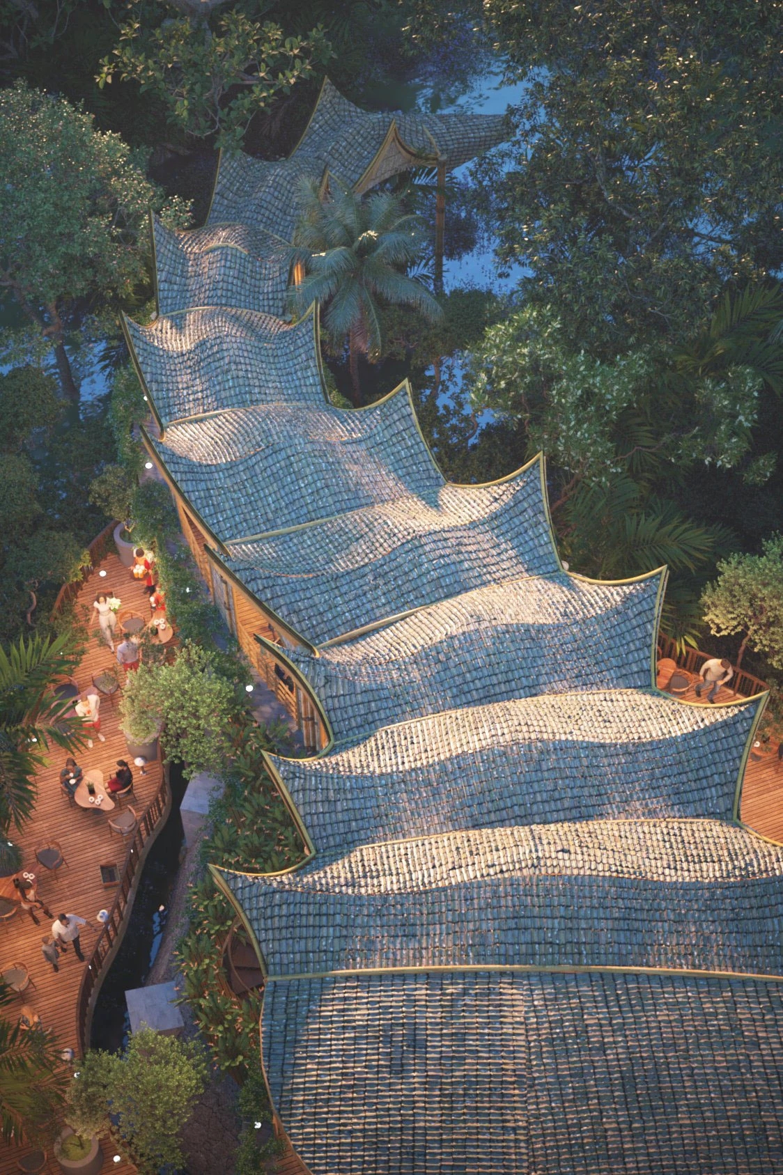 Architecture，restaurant，environmental design，originality，