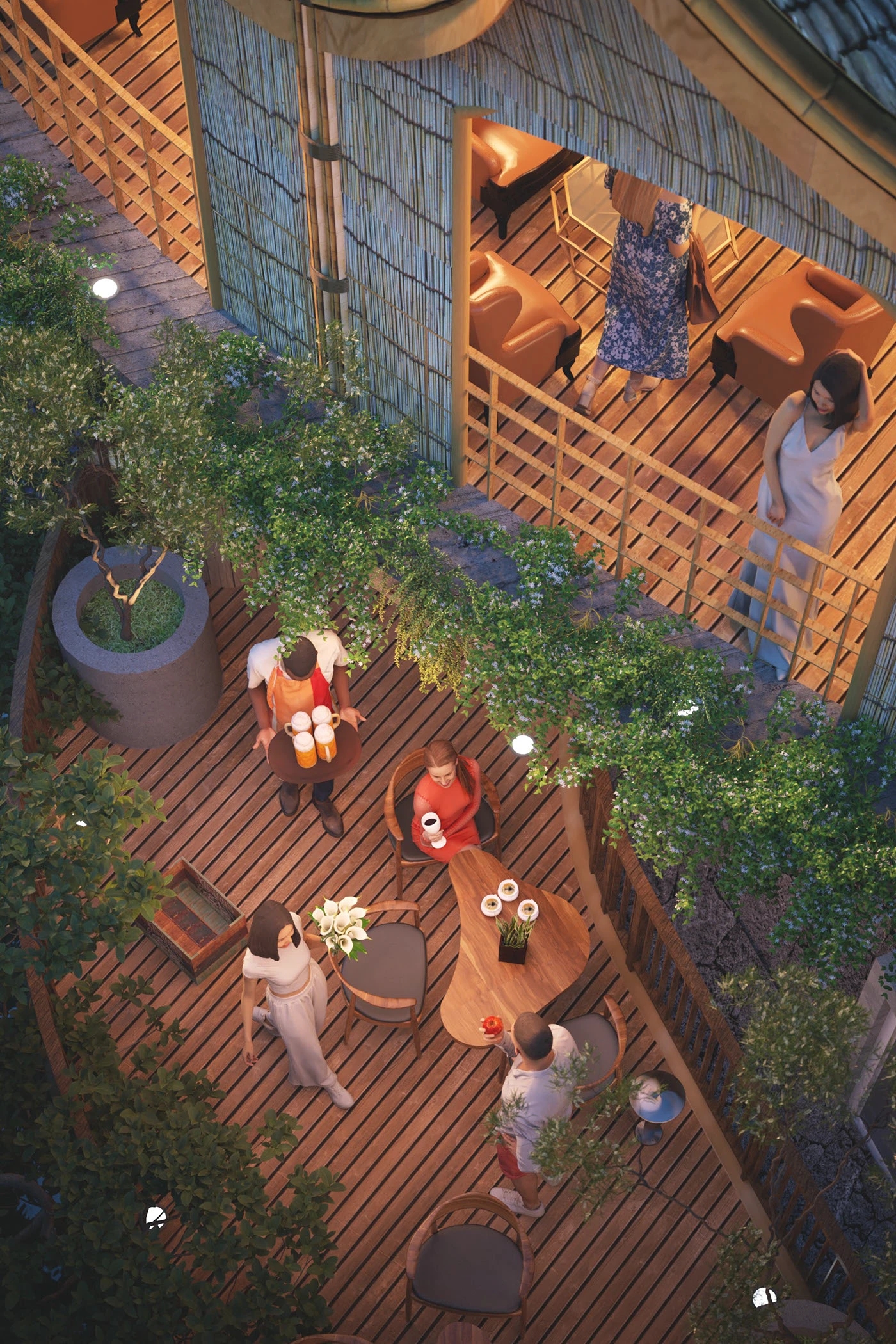 Architecture，restaurant，environmental design，originality，