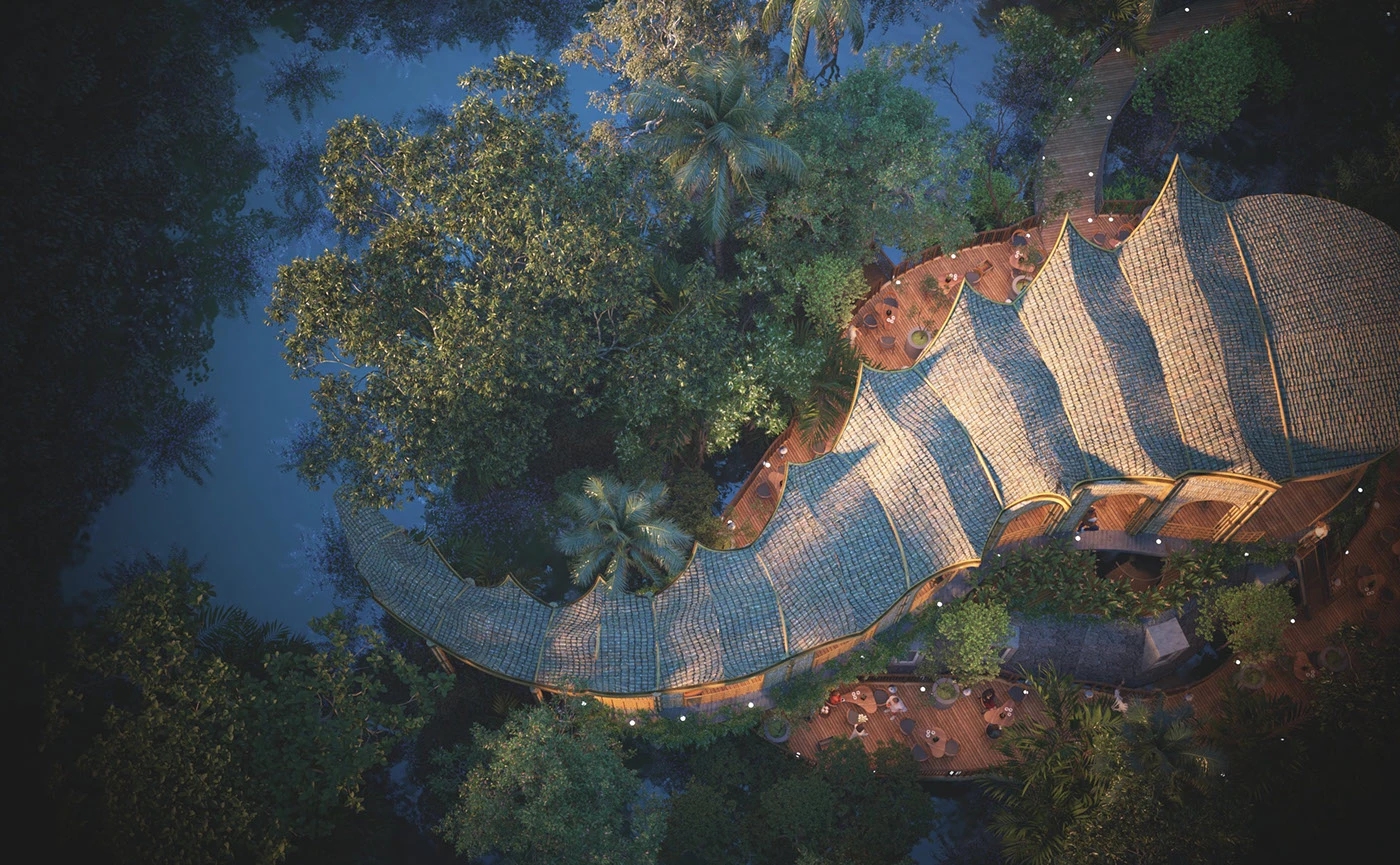 Architecture，restaurant，environmental design，originality，