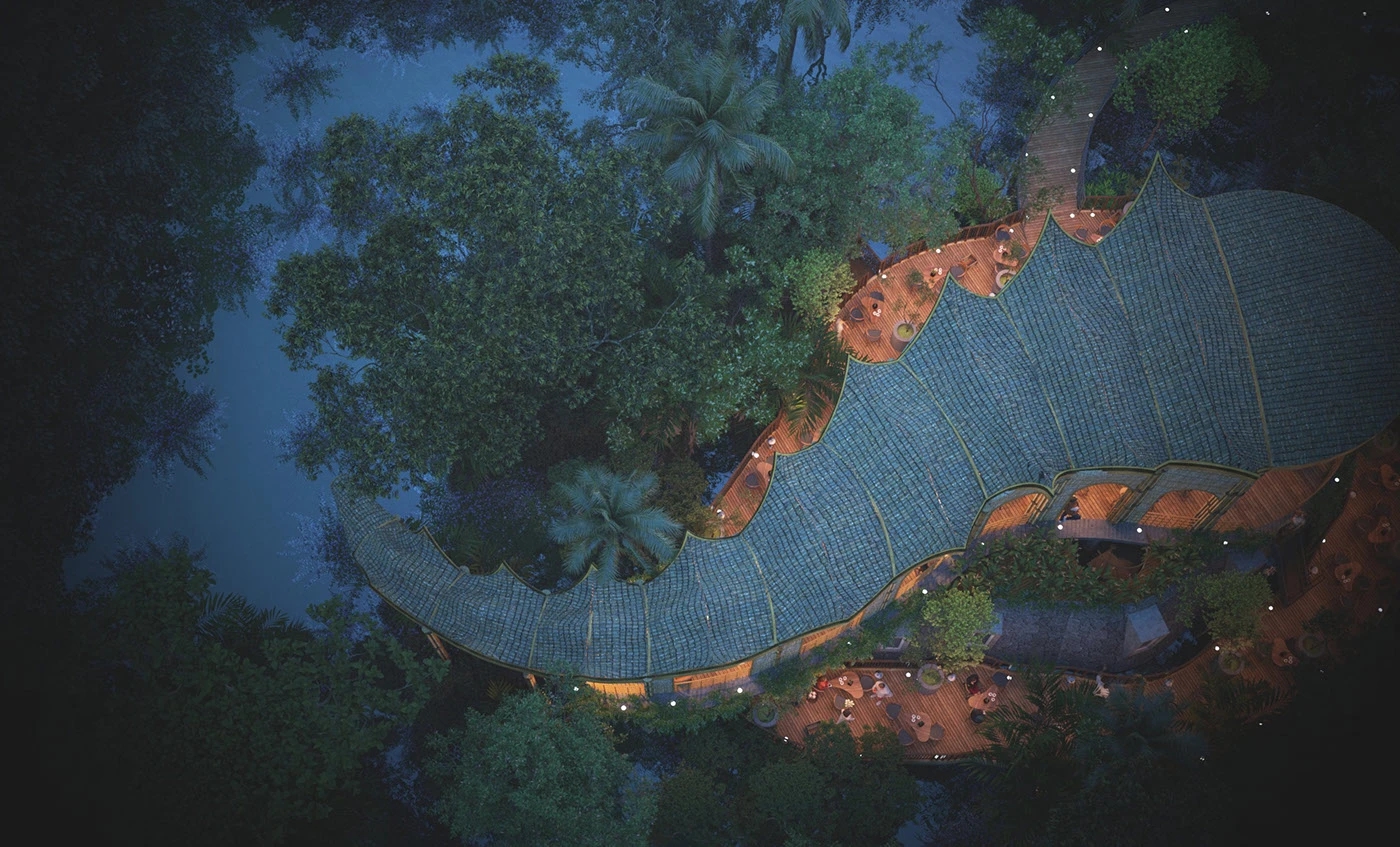 Architecture，restaurant，environmental design，originality，