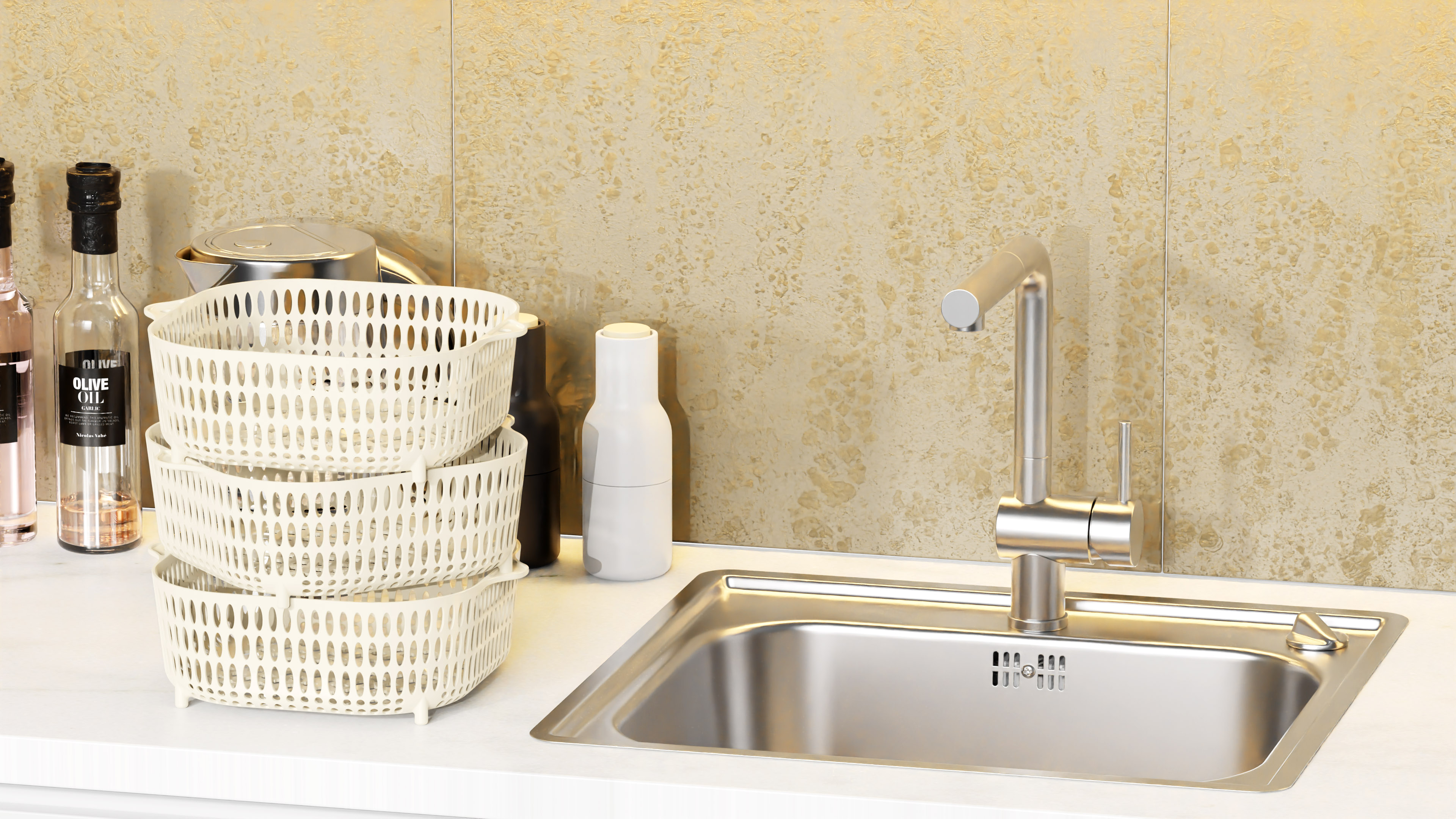 Drain basket，product design，Modeling and rendering，