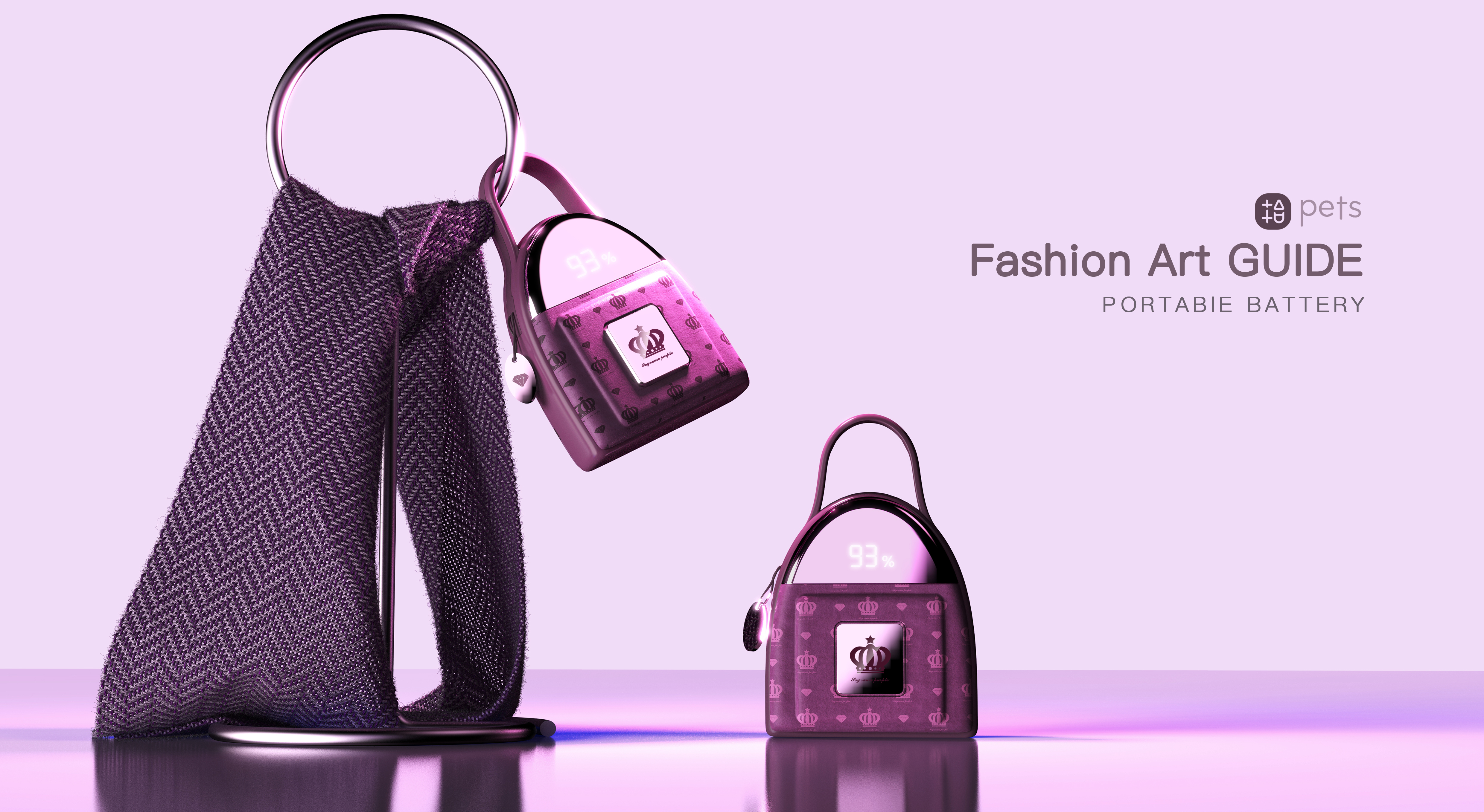 portable battery，fashion，ornaments，Aesthetic feeling，