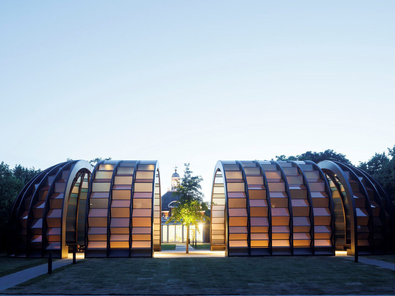 Serpentine Pavilion，Bangladesh，Sustainable bamboo structure，Kensington Gardens，