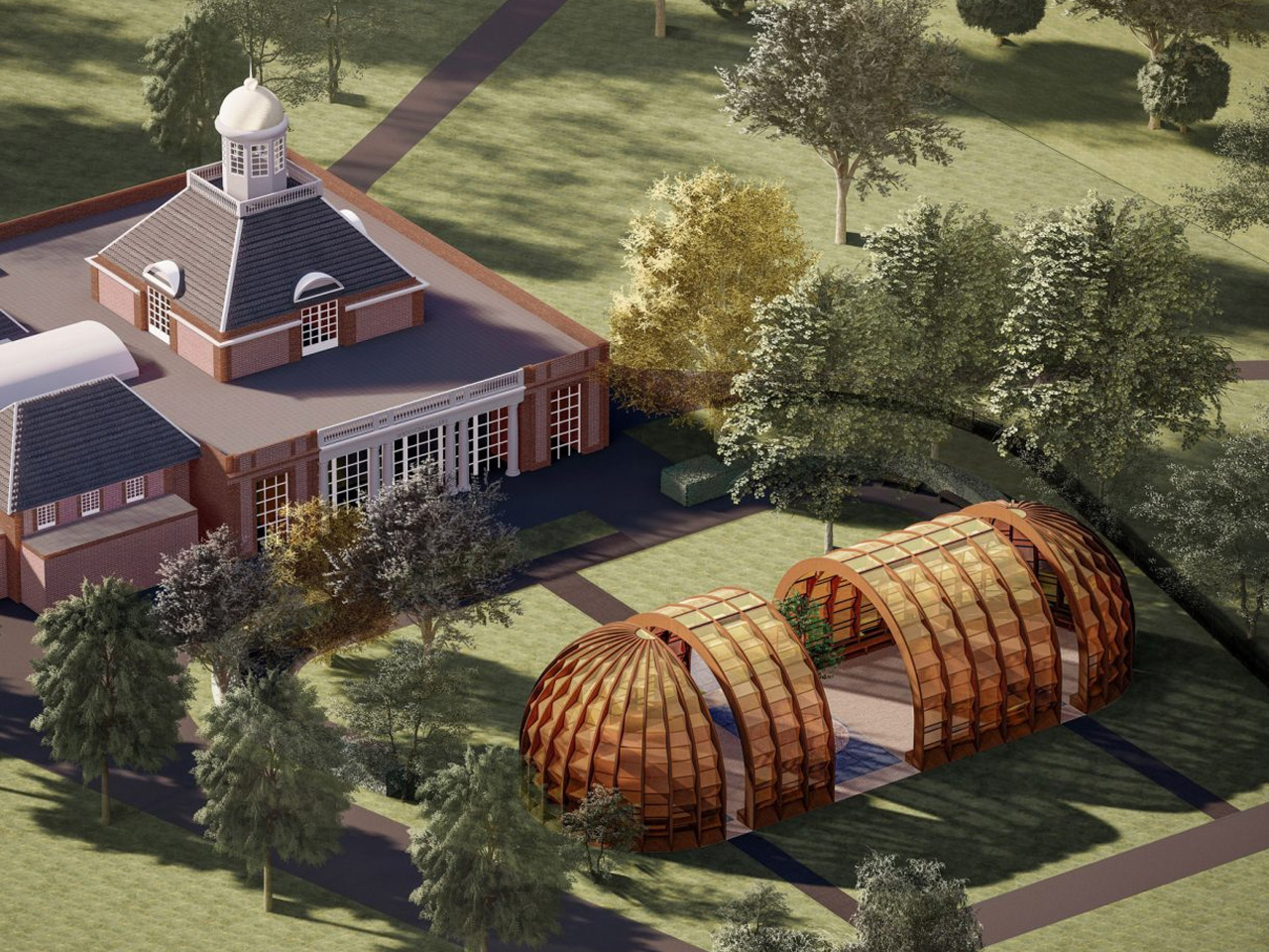 Serpentine Pavilion，Bangladesh，Sustainable bamboo structure，Kensington Gardens，