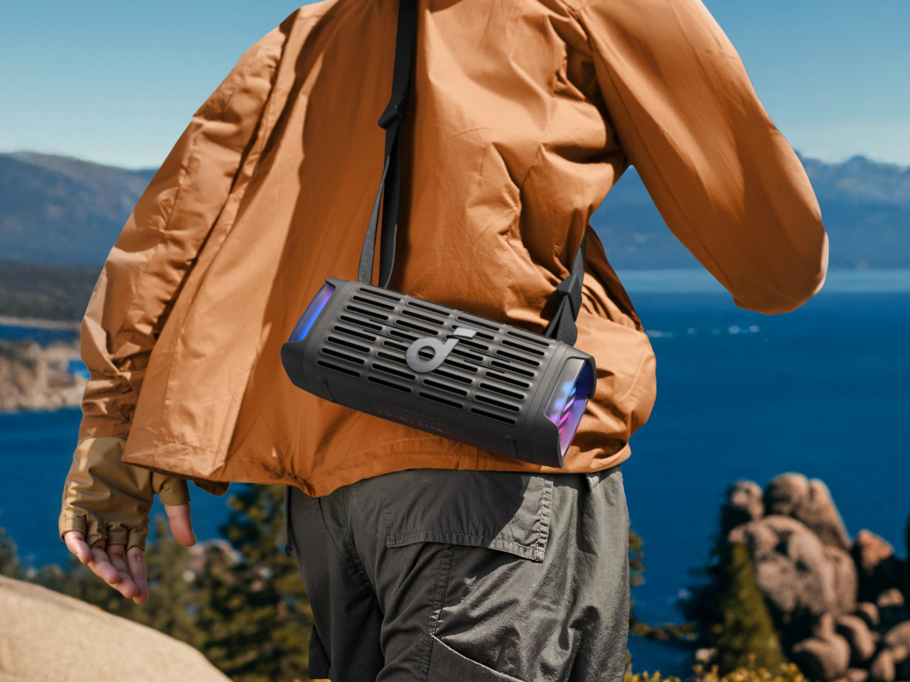 Anker.，Soundcore Boom 3i，Waterproof speaker，Floating Design，Dust and sand prevention，