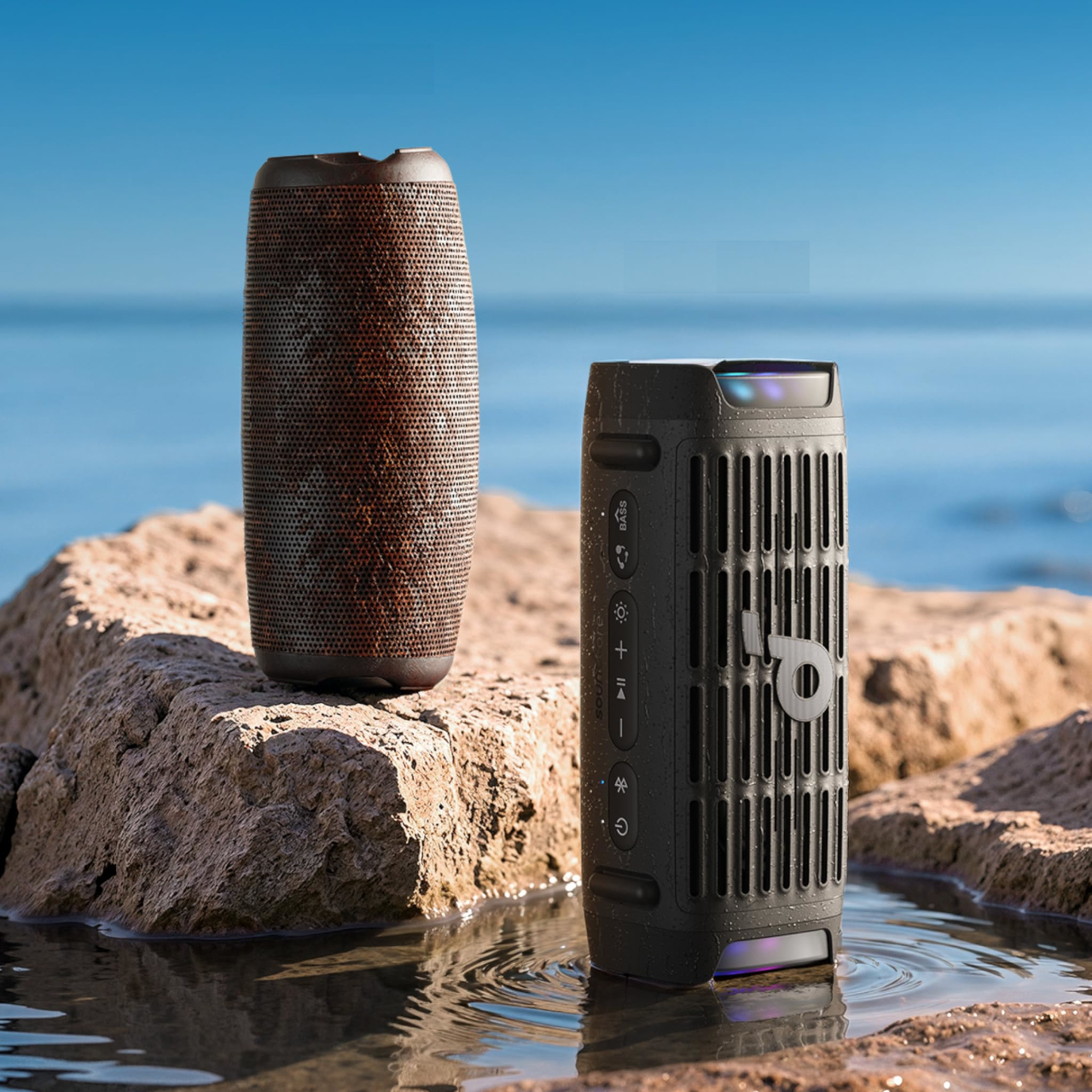 Anker.，Soundcore Boom 3i，Waterproof speaker，Floating Design，Dust and sand prevention，
