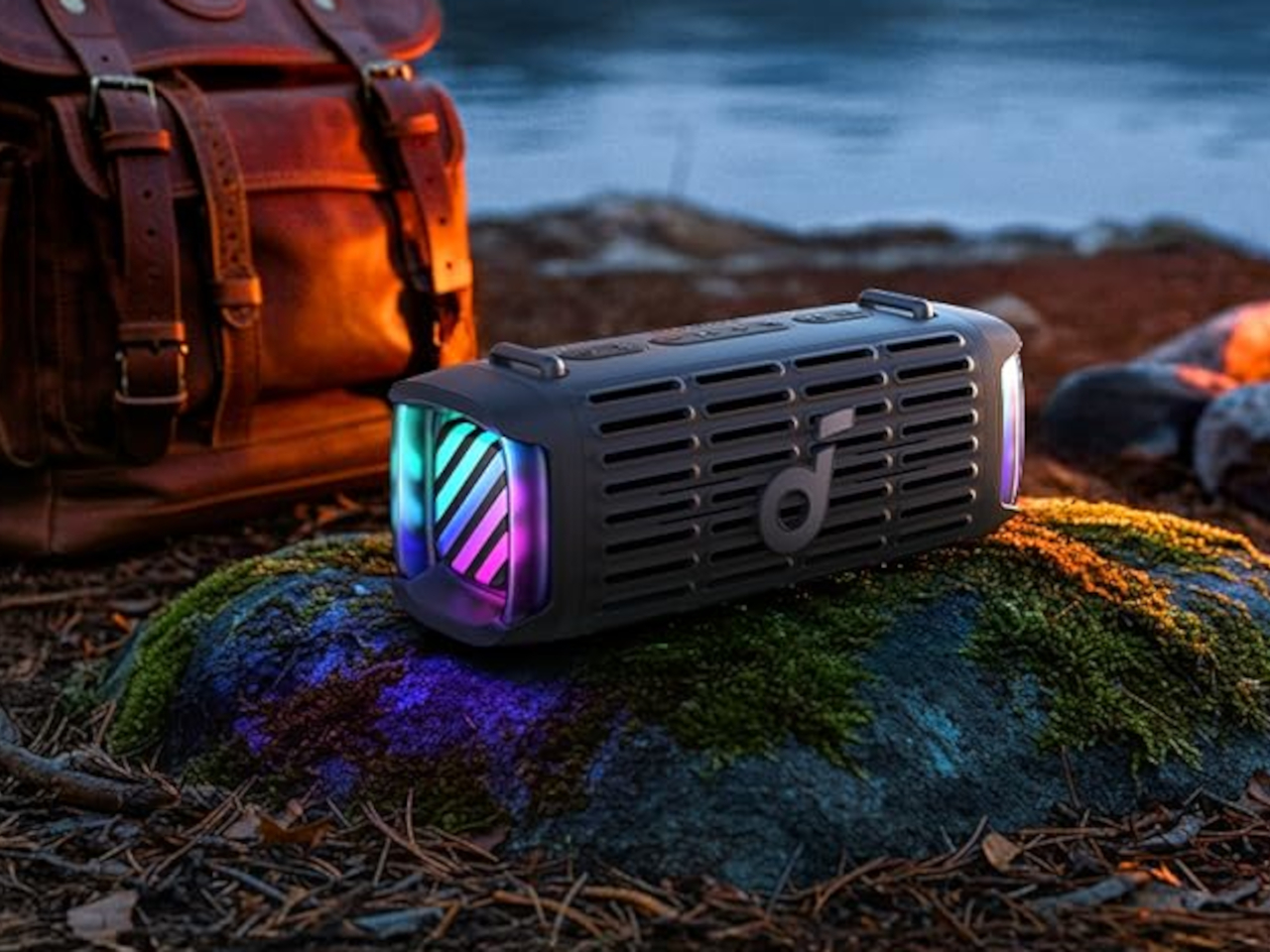 Anker.，Soundcore Boom 3i，Waterproof speaker，Floating Design，Dust and sand prevention，