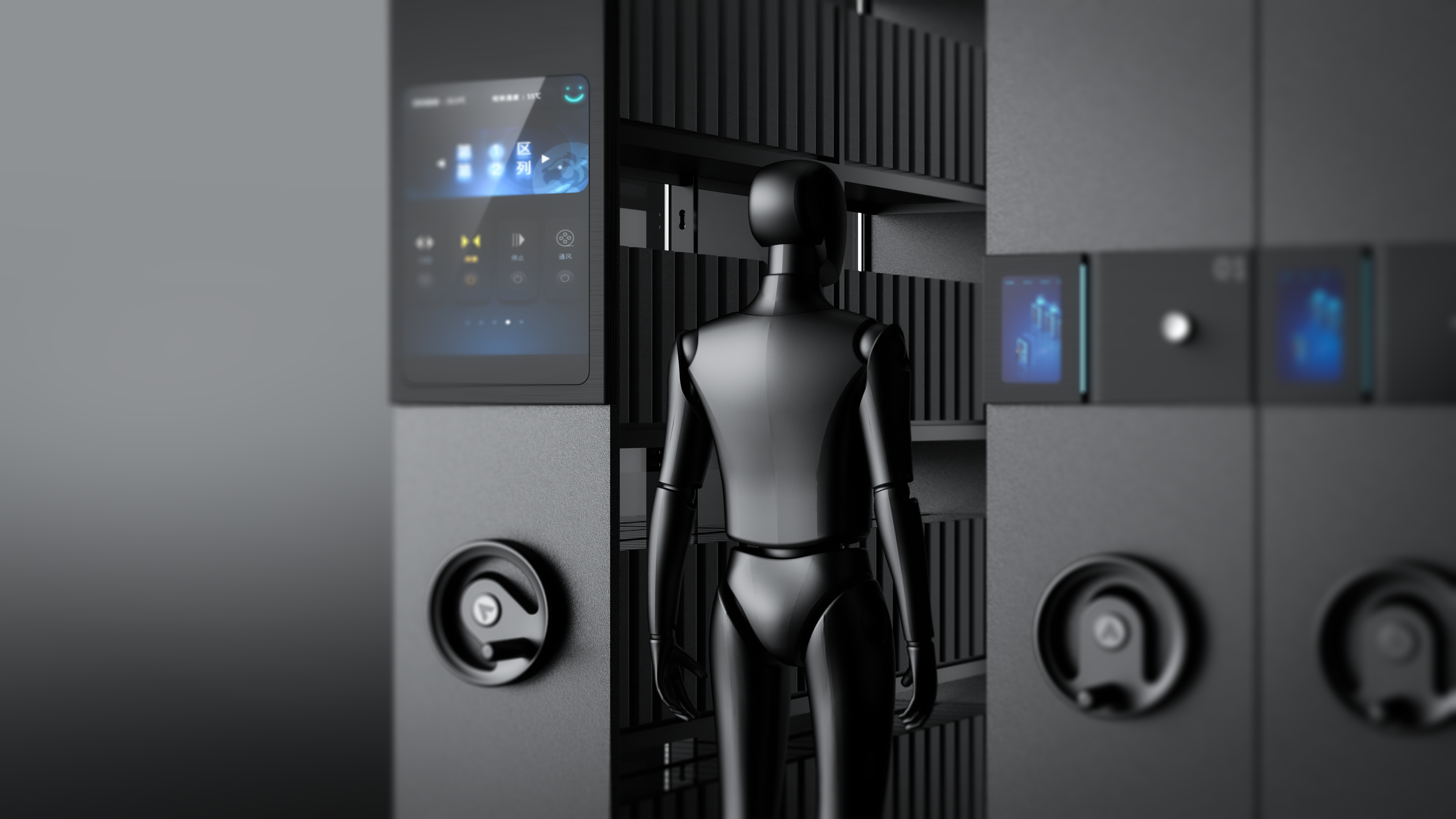 Sheet metal equipment，office equipment ，Intelligent technology，geometric shaping，Dense shelf filing cabinet，stamping，Bend，