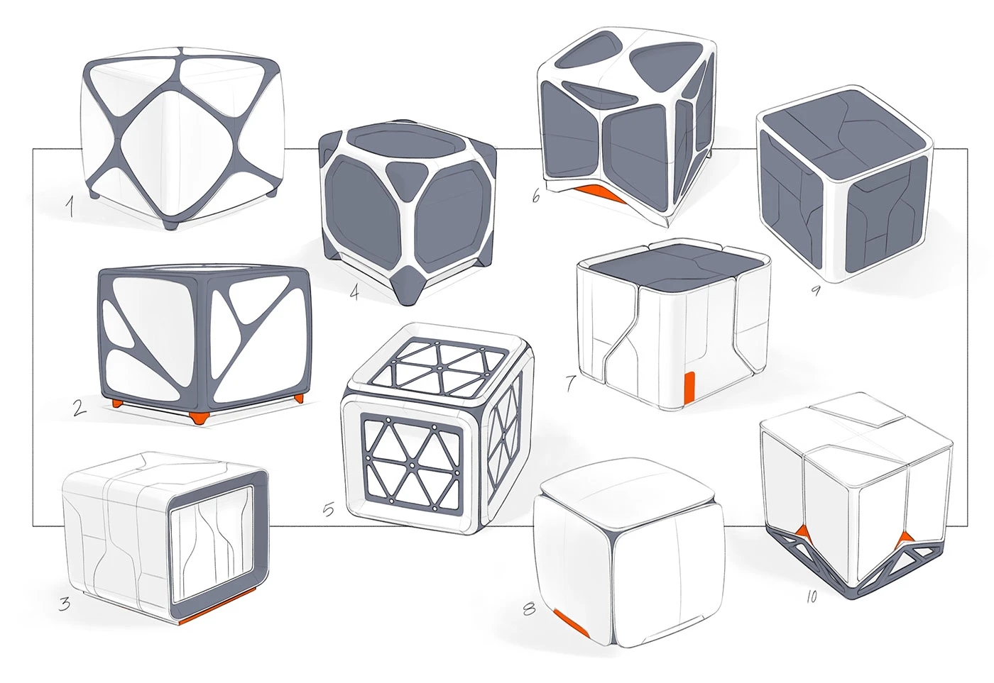 ATA water cube，Water filtration system，household electrical appliances，product design，