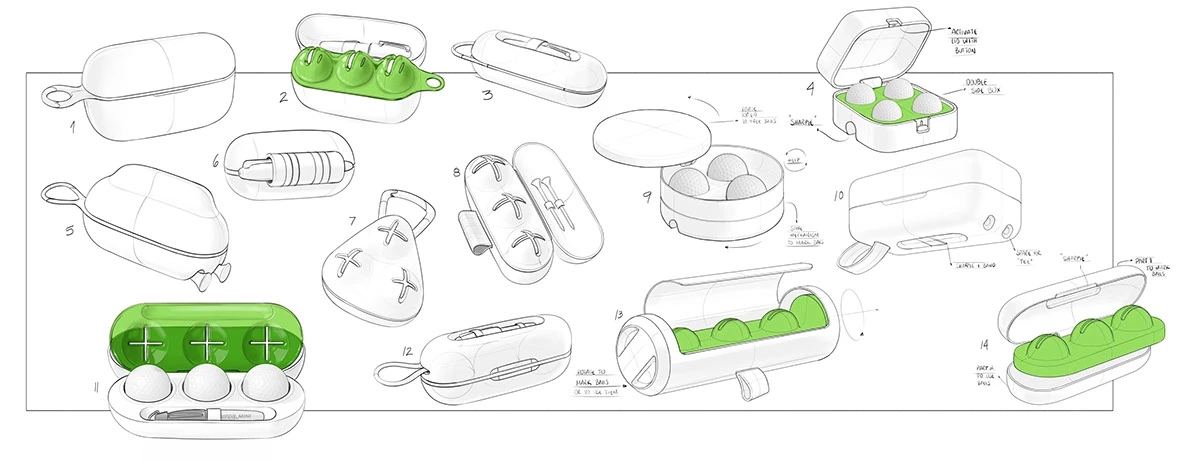 Golf box，Outdoor equipment，Sports equipment，Golf Ball Case，