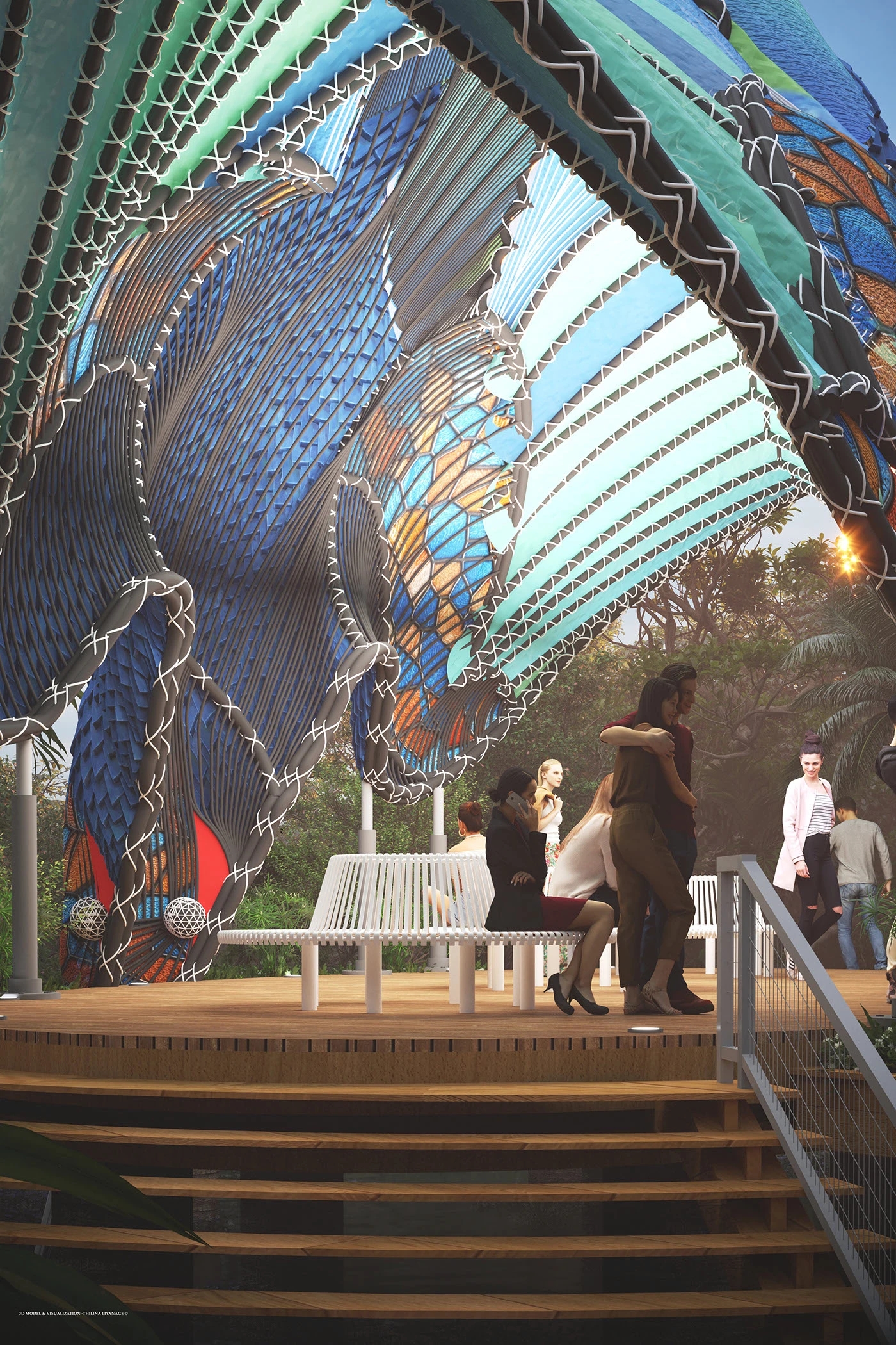 Architecture，environment，Viewing platform，industrial design，