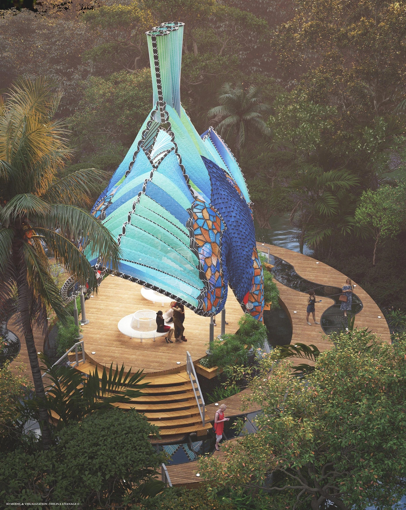 Architecture，environment，Viewing platform，industrial design，