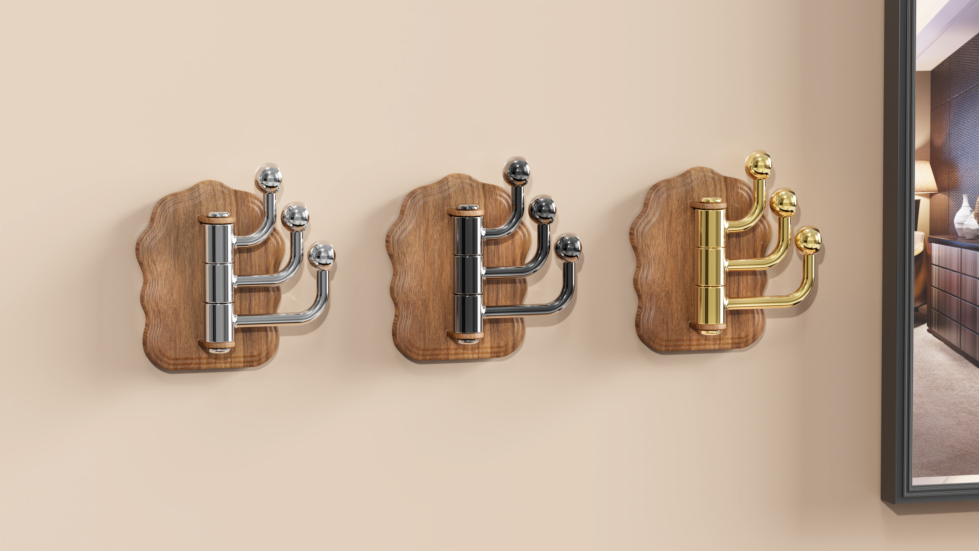 product design，Modeling and rendering，Wall hook，