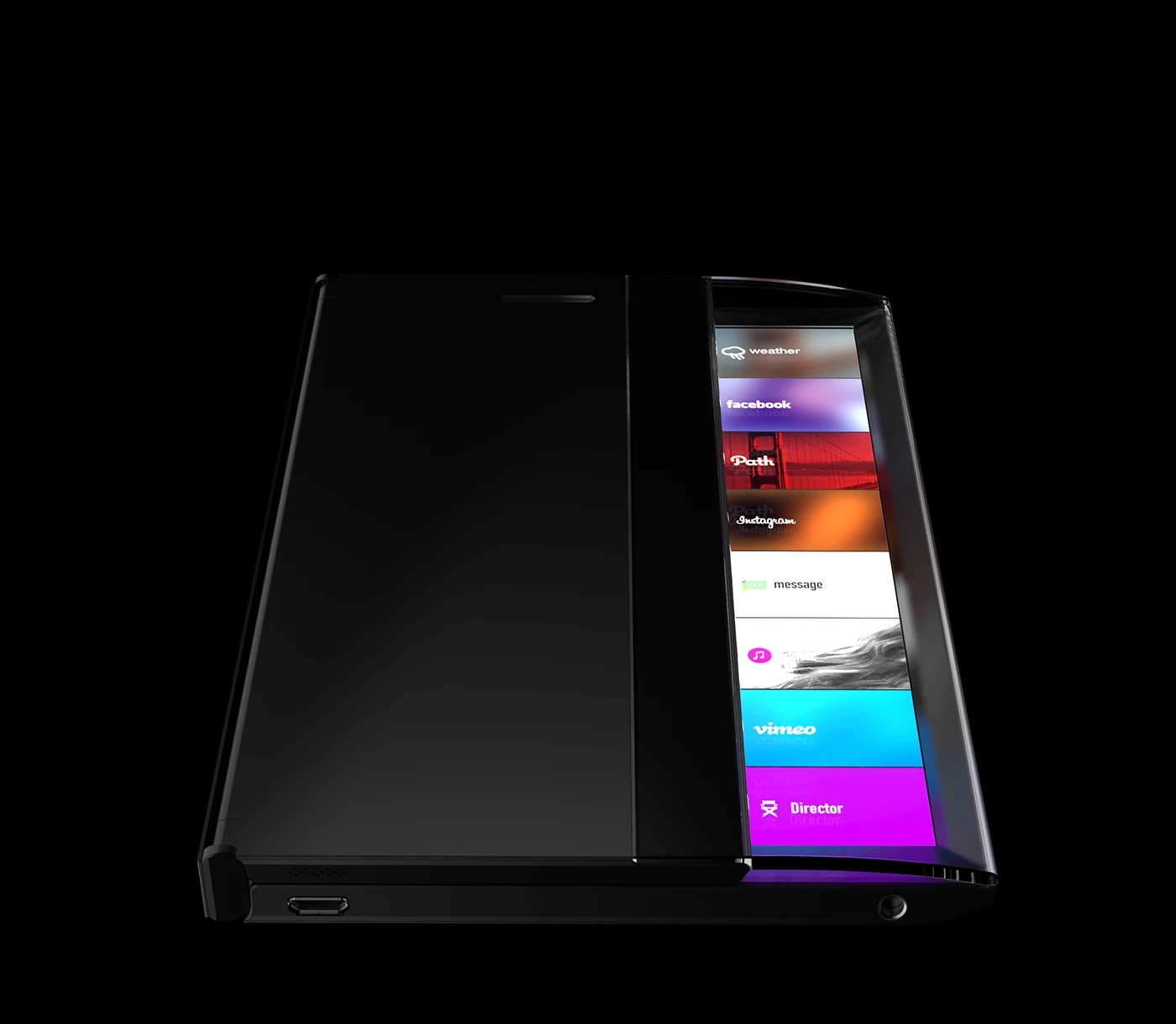 Folding screen，Digital，Electronics，Bended Display 2，