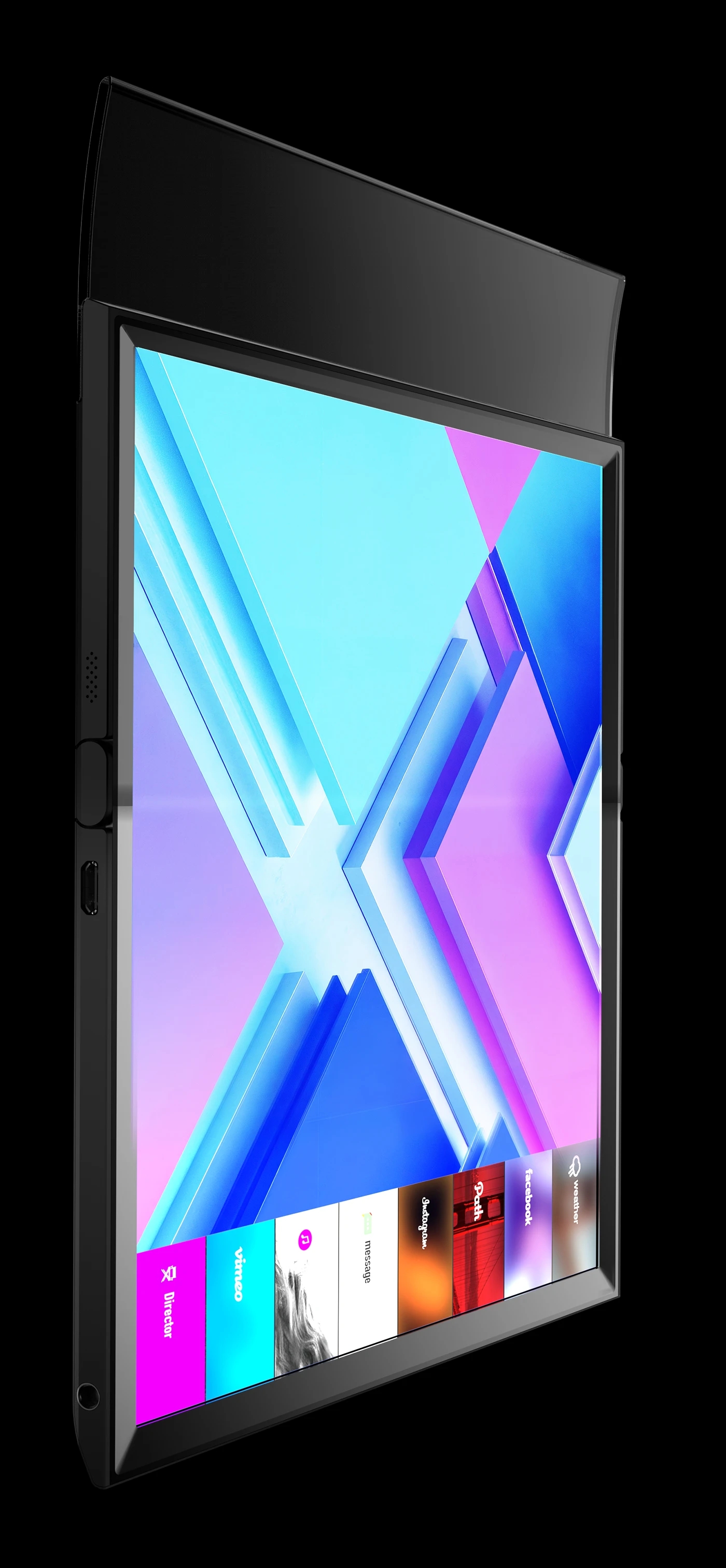 Folding screen，Digital，Electronics，Bended Display 2，