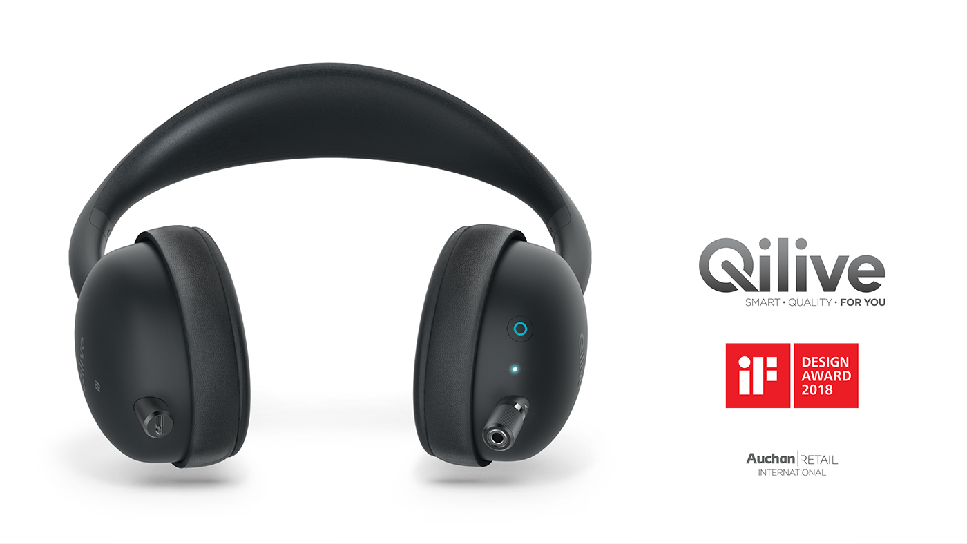 Qilive team works，headset，2018IF，Reprint，