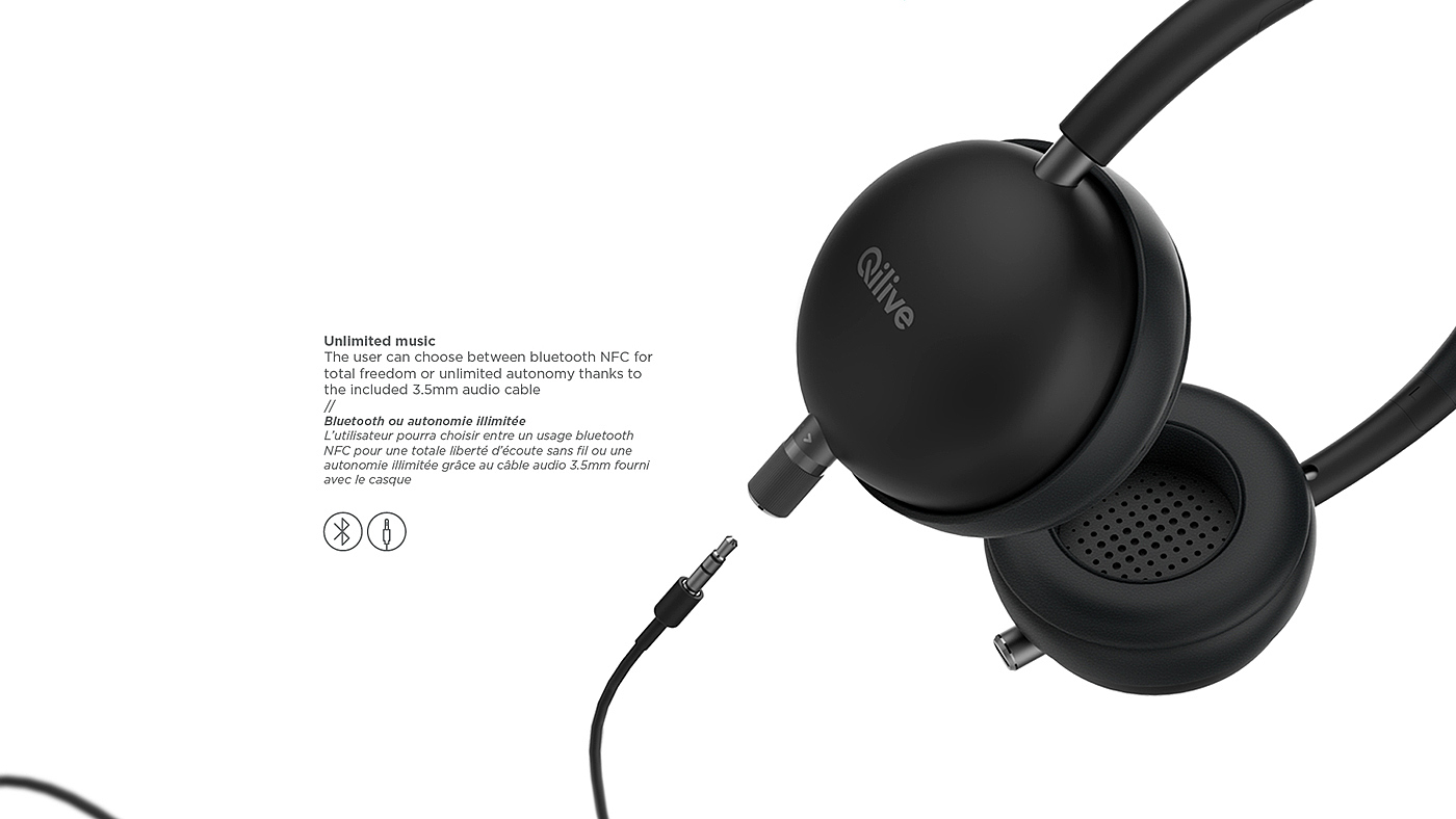 Qilive team works，headset，2018IF，Reprint，