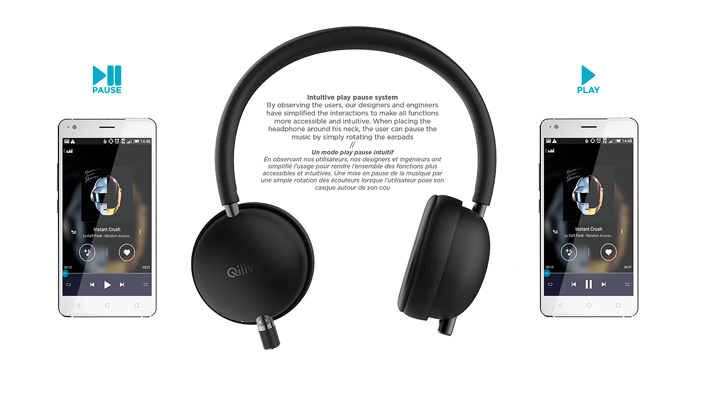 Qilive team works，headset，2018IF，Reprint，