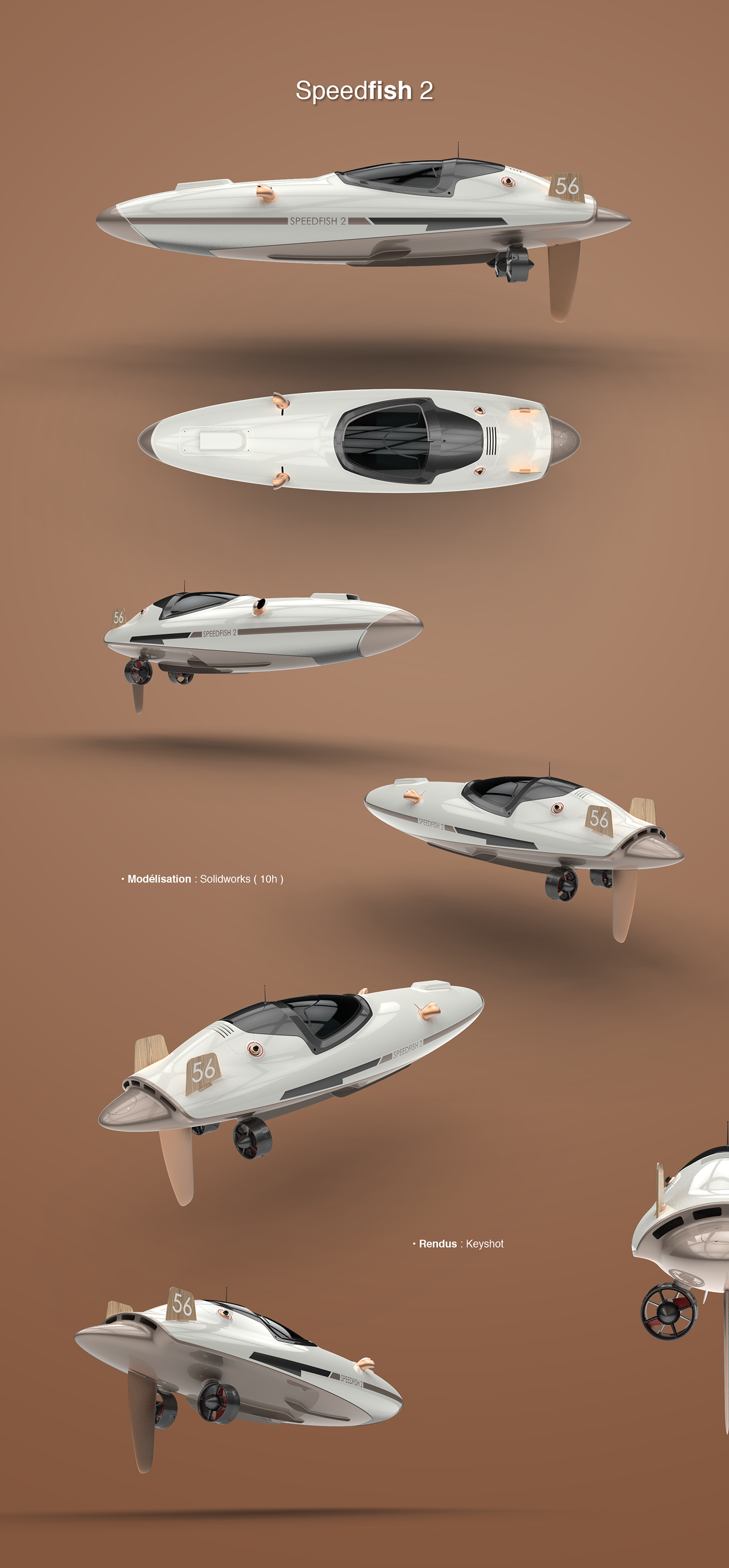 industrial design，ships，Speedboat，motion，