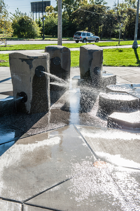 Amusement park design，environmental design，children，parent-child interaction ，outdoor，Play with water，sandy beach，forest，children，hexagon，