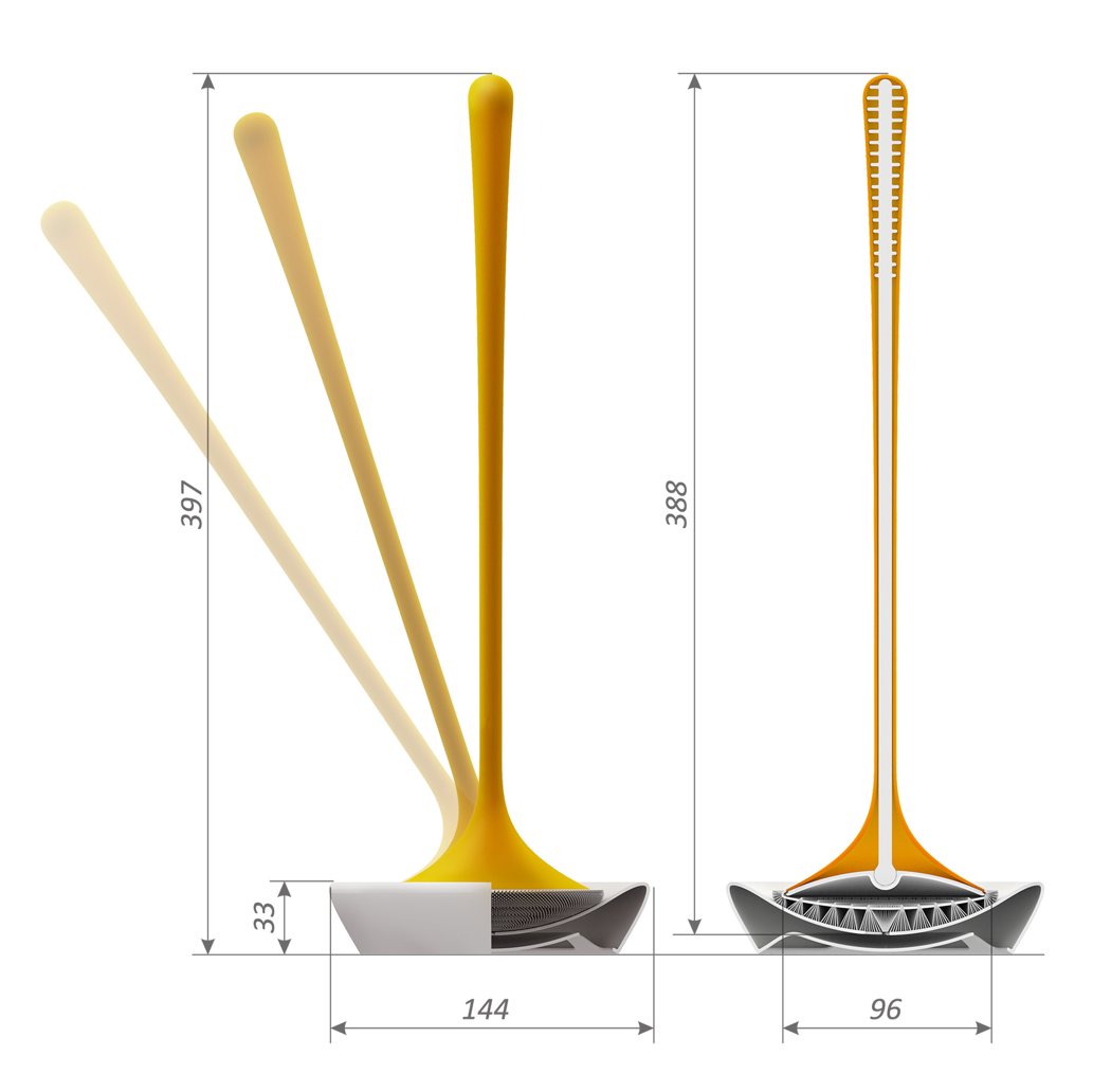 flat，flexible，Anna Samoylova，Toilet brush，Yosh，